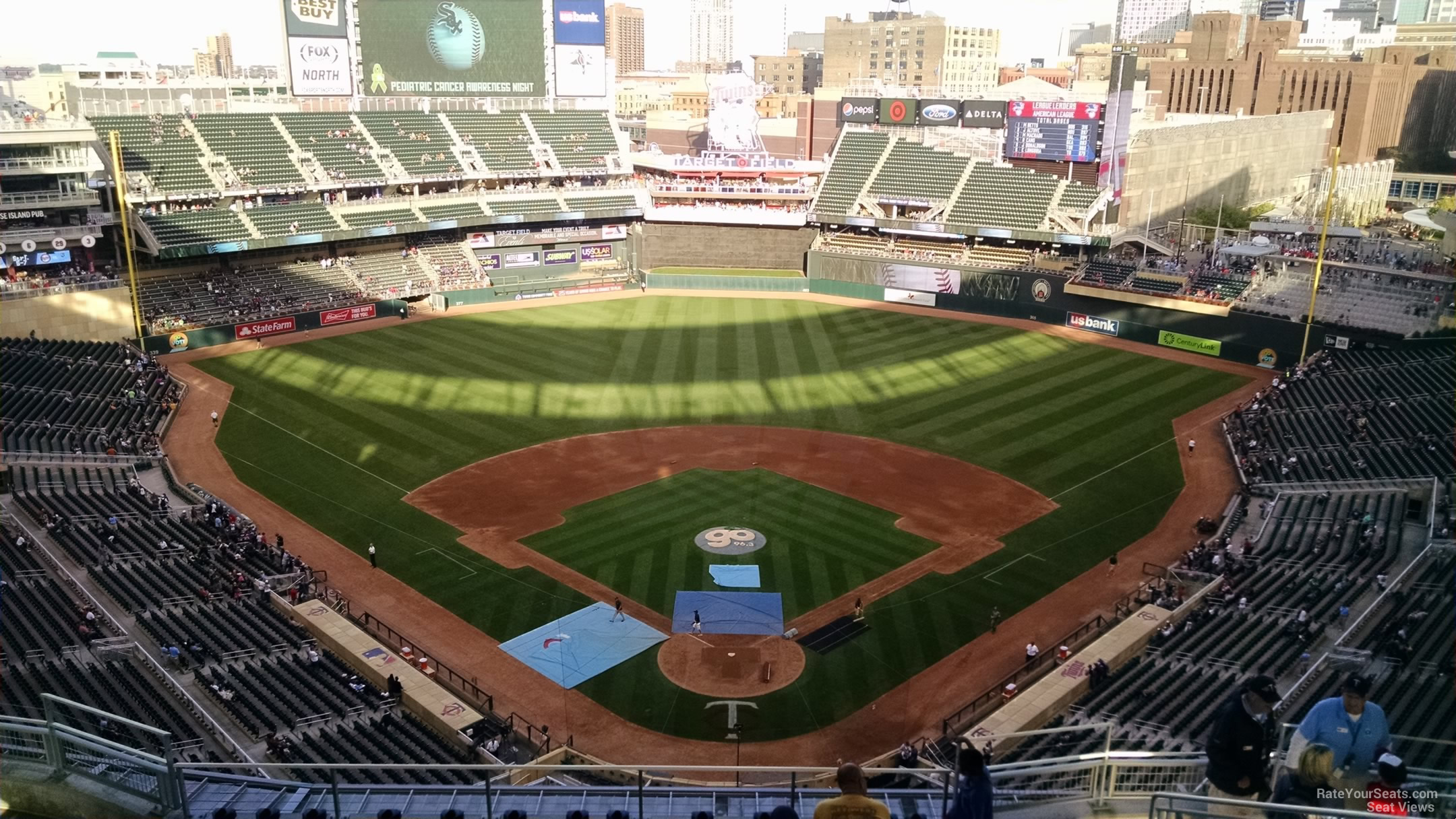 section 315, row 11 seat view  for baseball - target field
