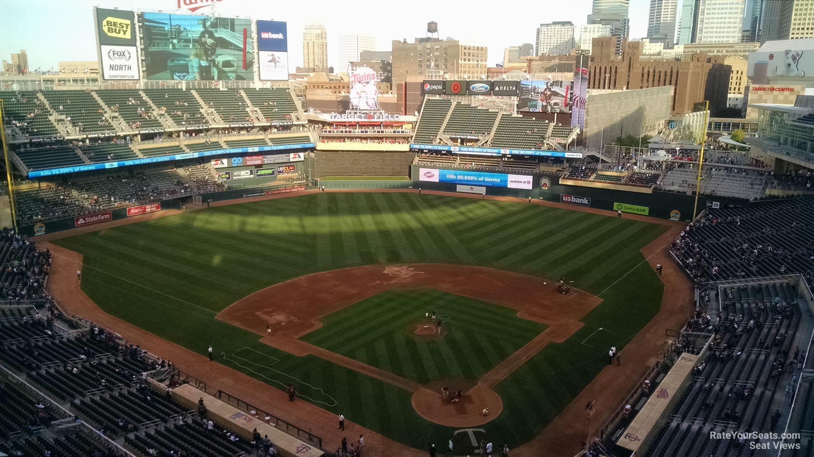section 316, row 5 seat view  for baseball - target field