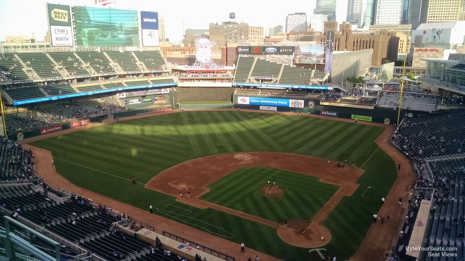 section 317, row 5 seat view  - target field