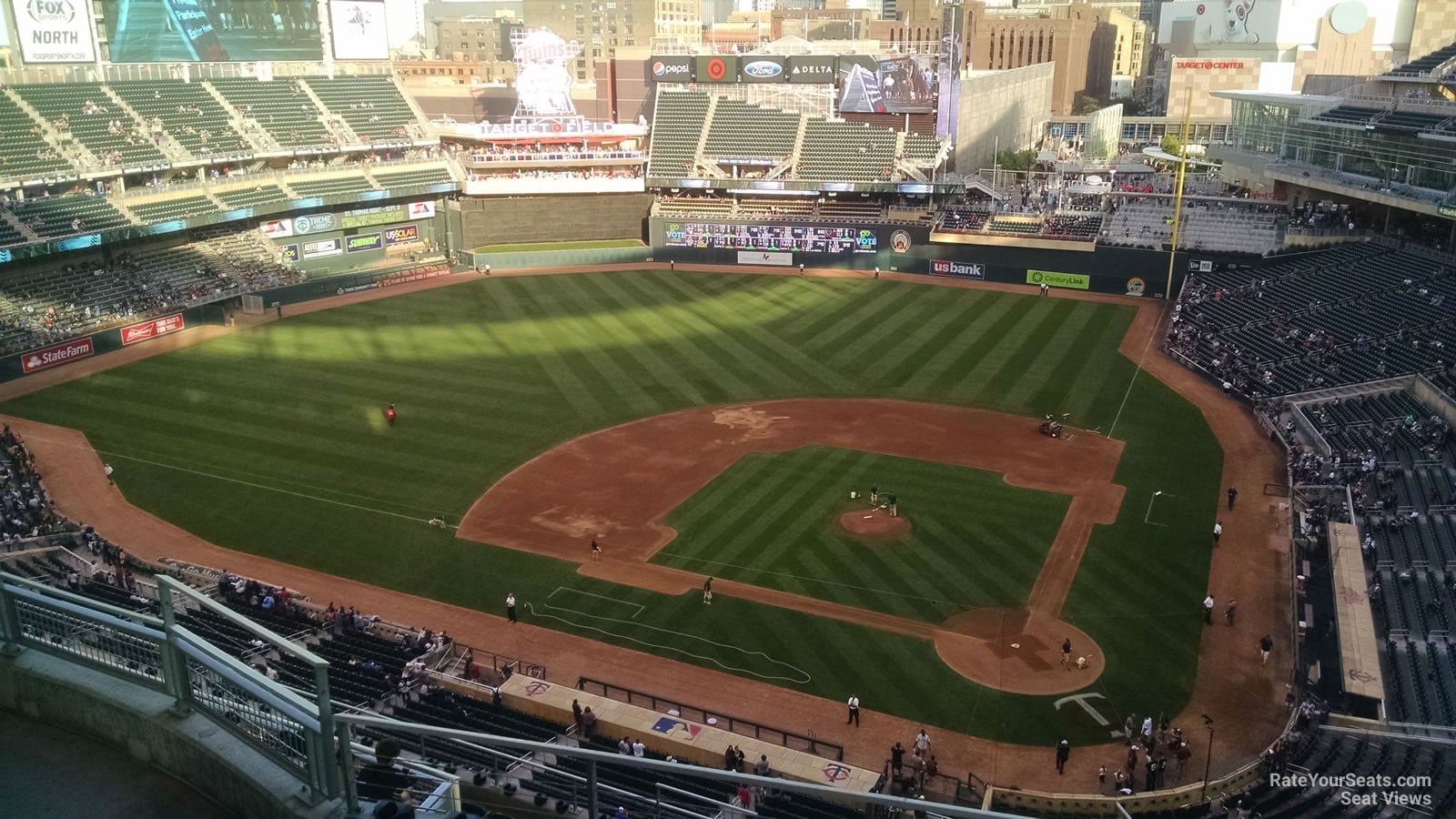 section 318, row 5 seat view  for baseball - target field