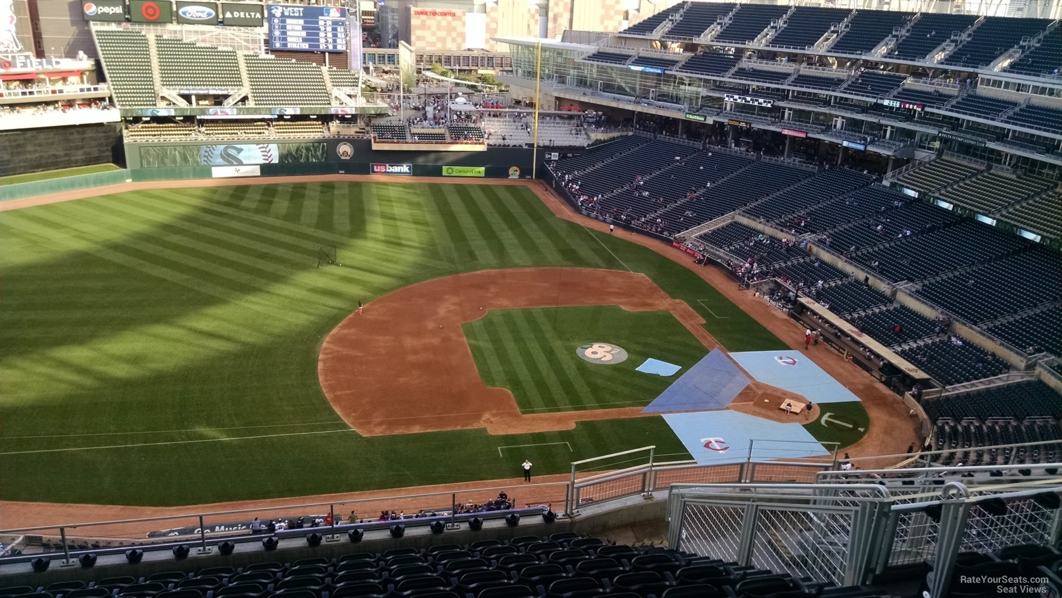 section 322, row 11 seat view  - target field
