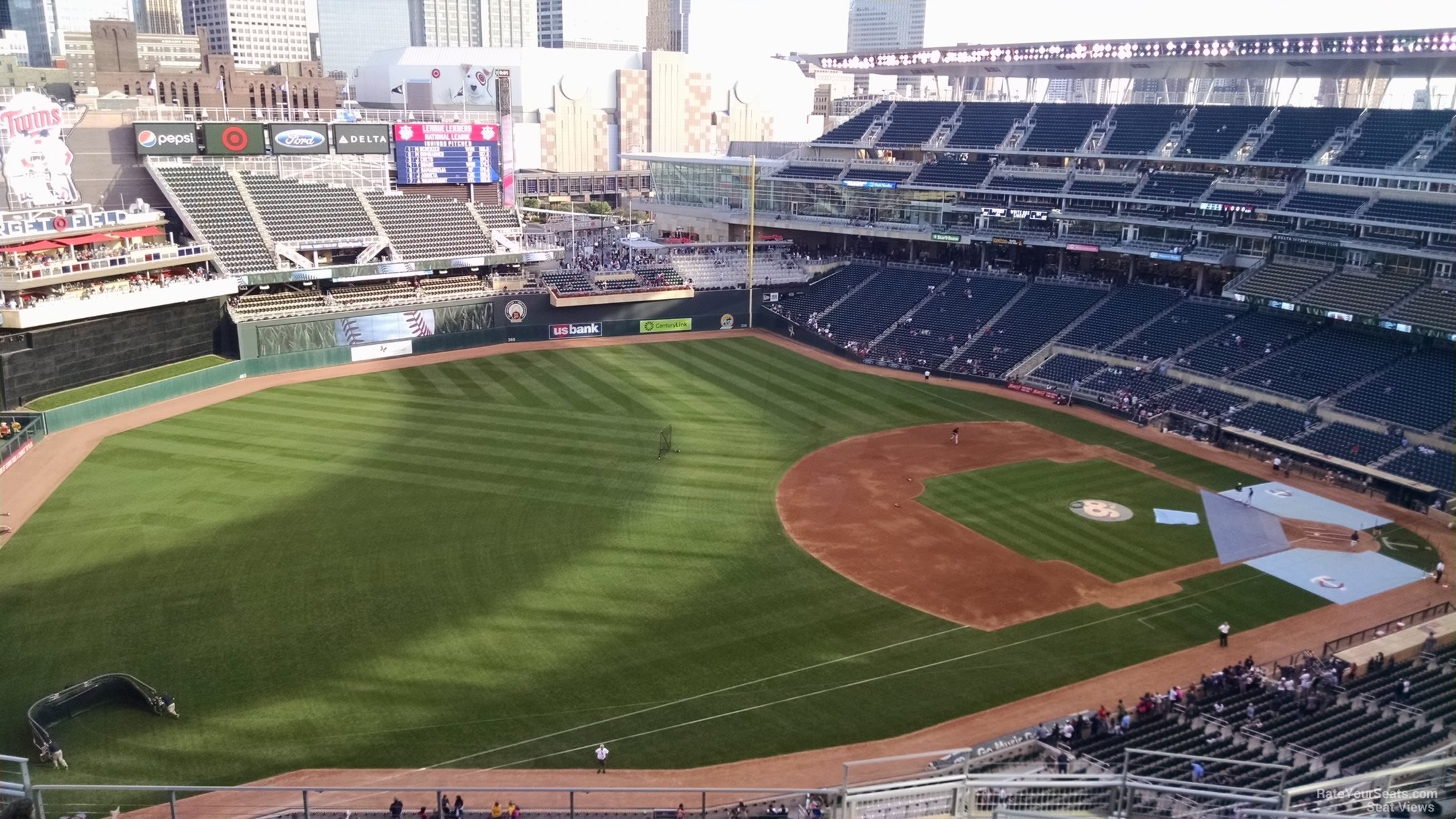 section 326, row 11 seat view  - target field