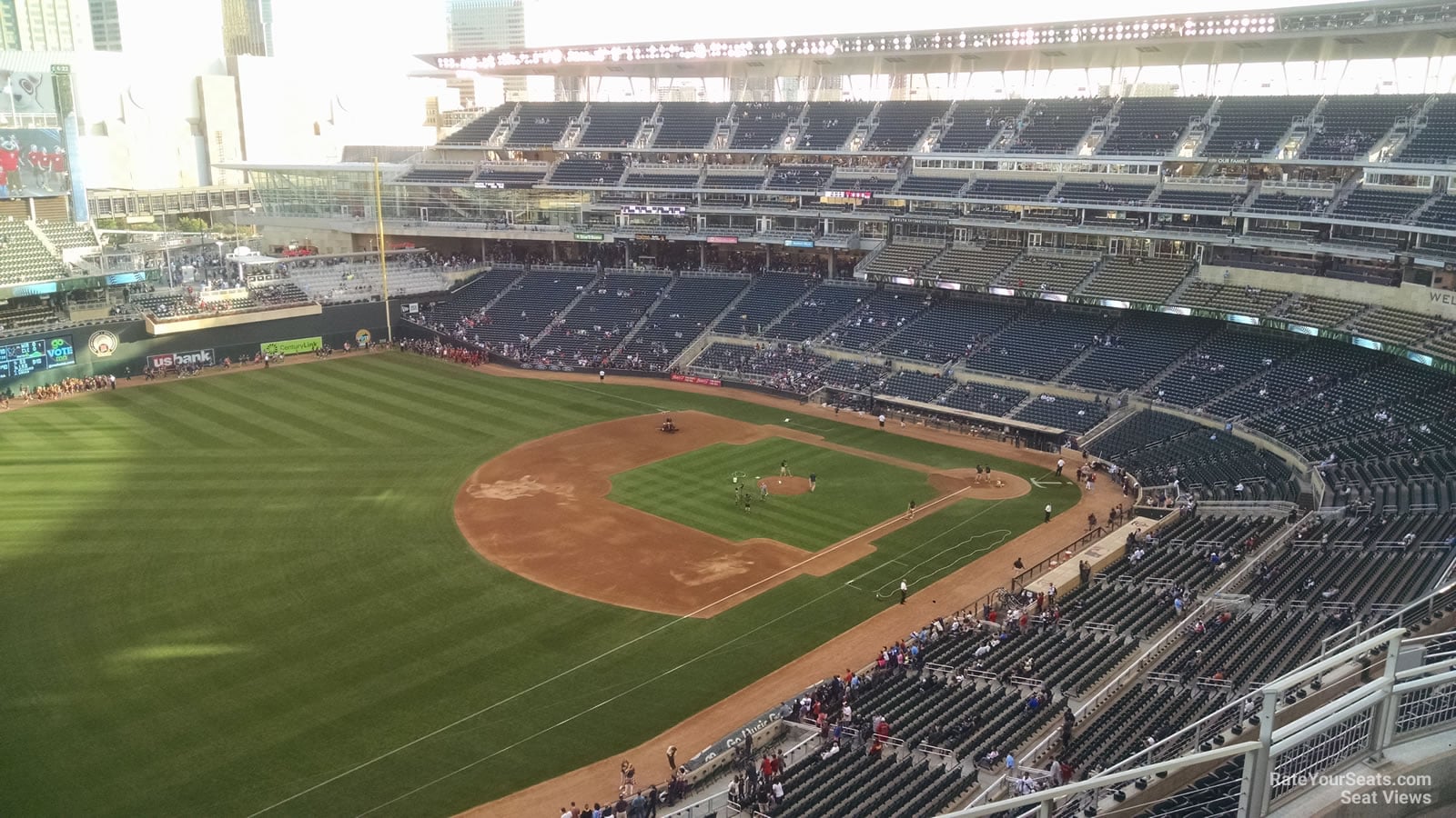 section 326, row 5 seat view  for baseball - target field