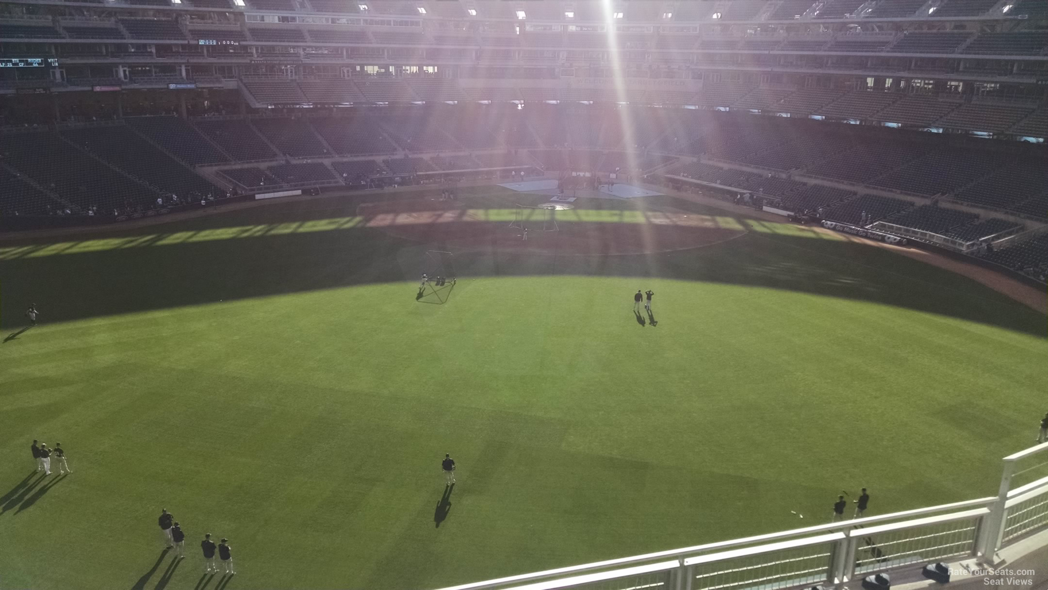 section 334, row 5 seat view  for baseball - target field