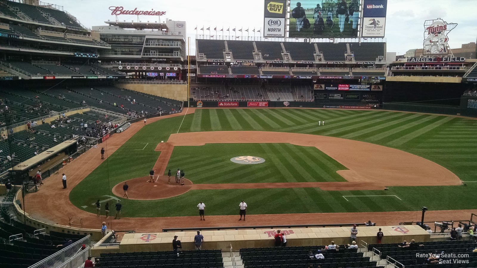 section d, row 2 seat view  - target field