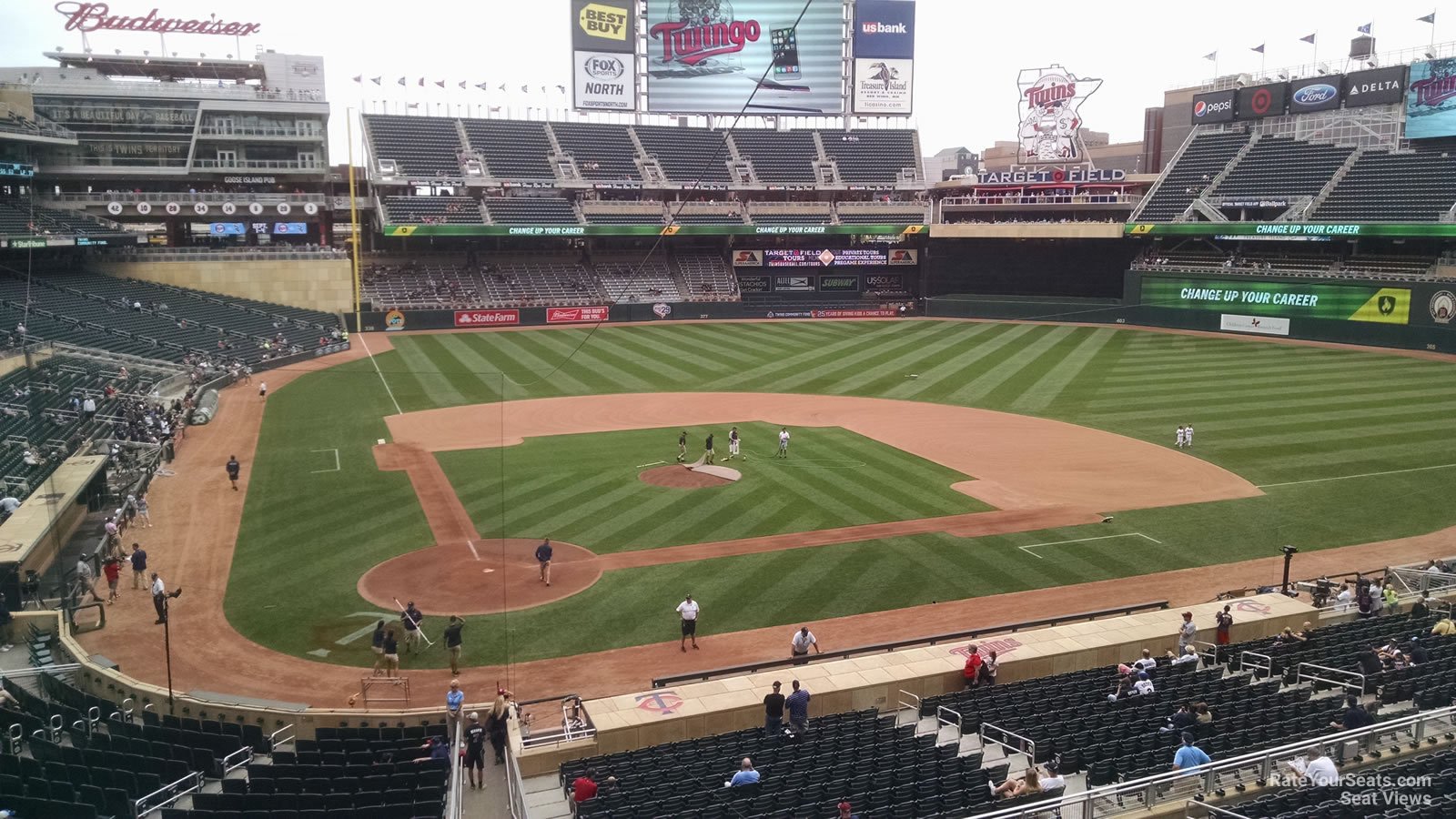 section e, row 2 seat view  - target field