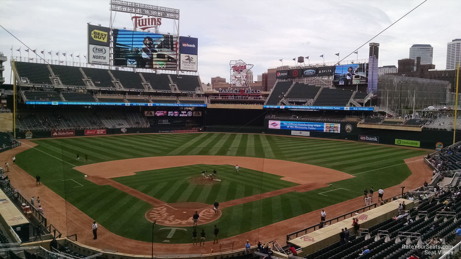 section g, row 2 seat view  for baseball - target field