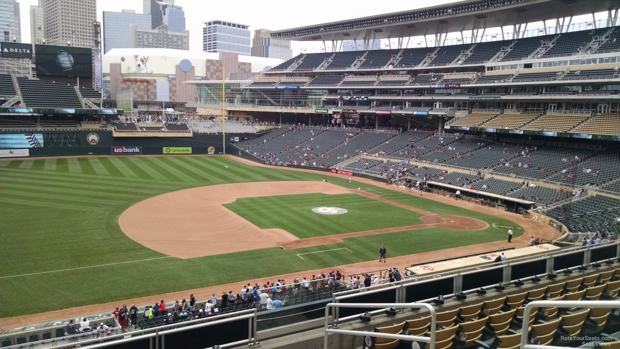 section r, row 7 seat view  for baseball - target field