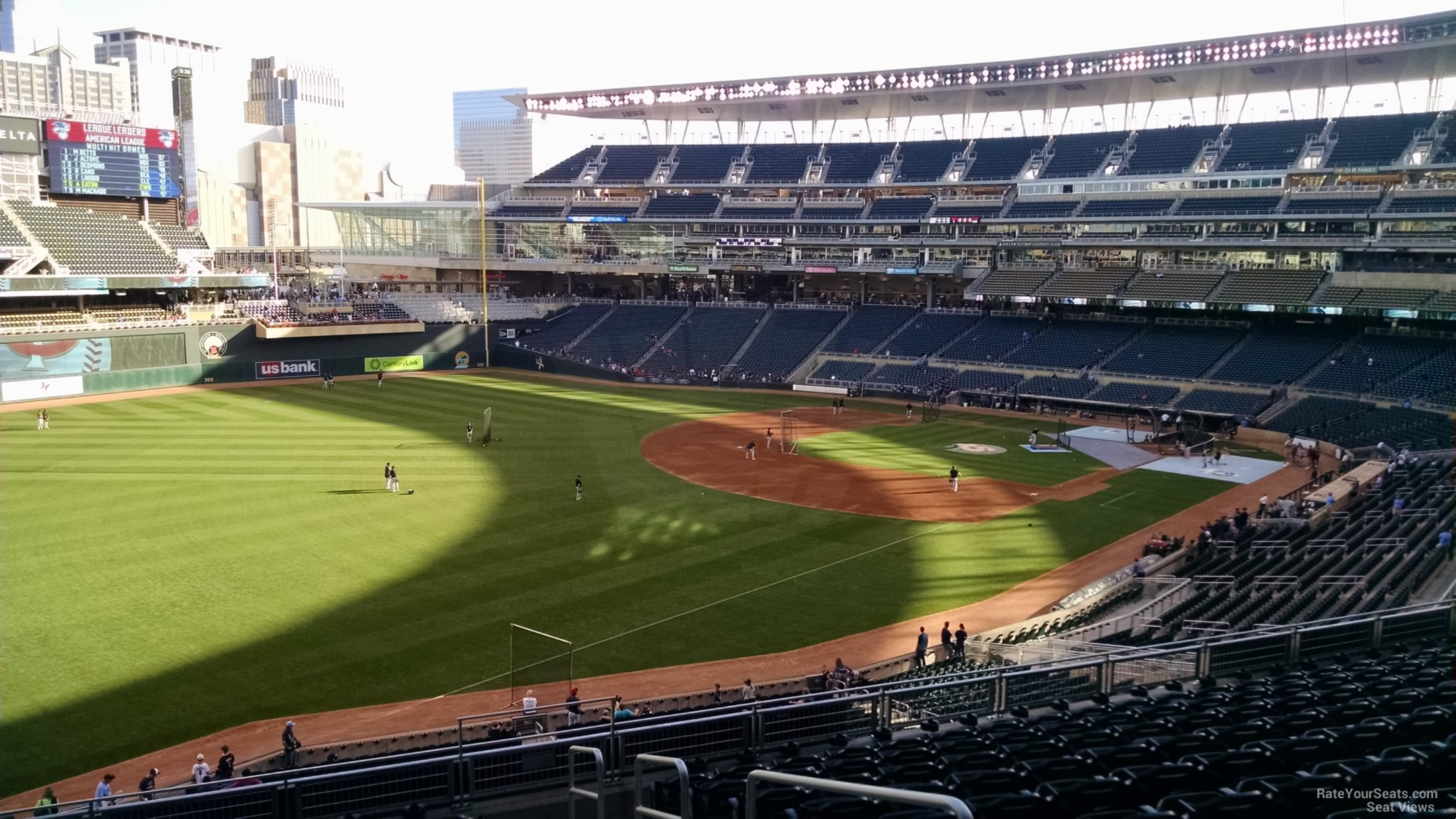 section v, row 11 seat view  for baseball - target field