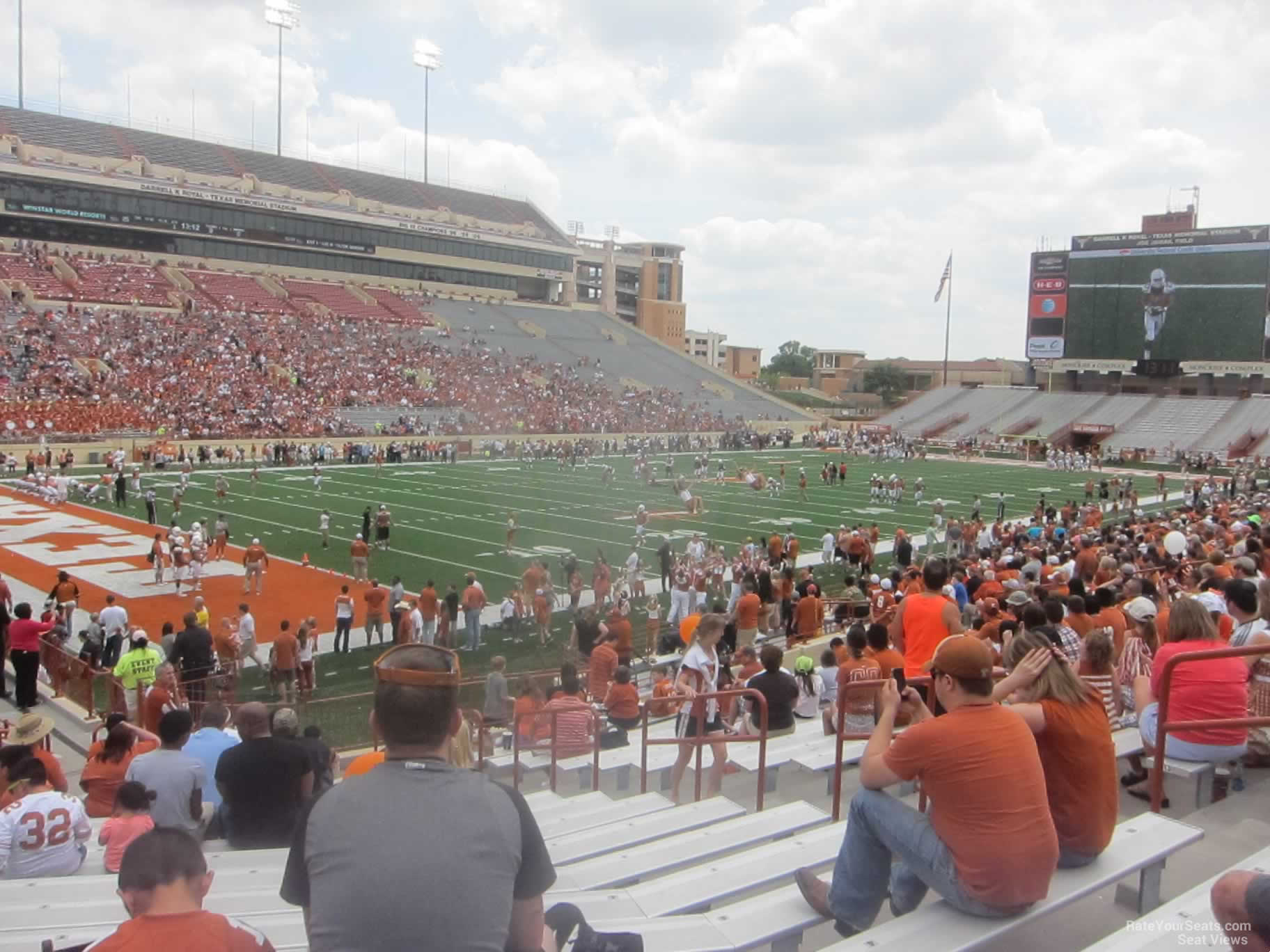 section 13, row 19 seat view  - dkr-texas memorial stadium