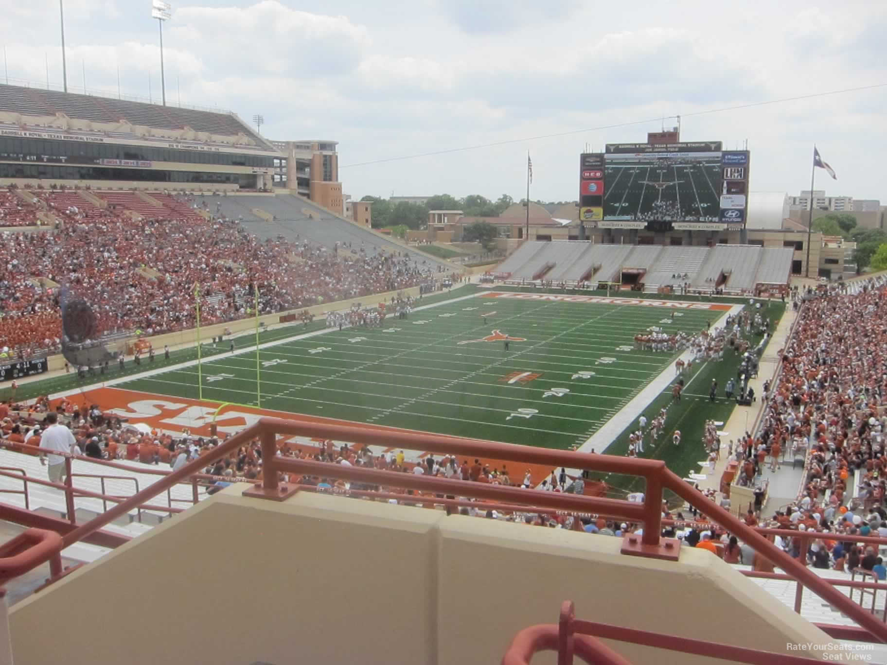 section 14, row 54 seat view  - dkr-texas memorial stadium