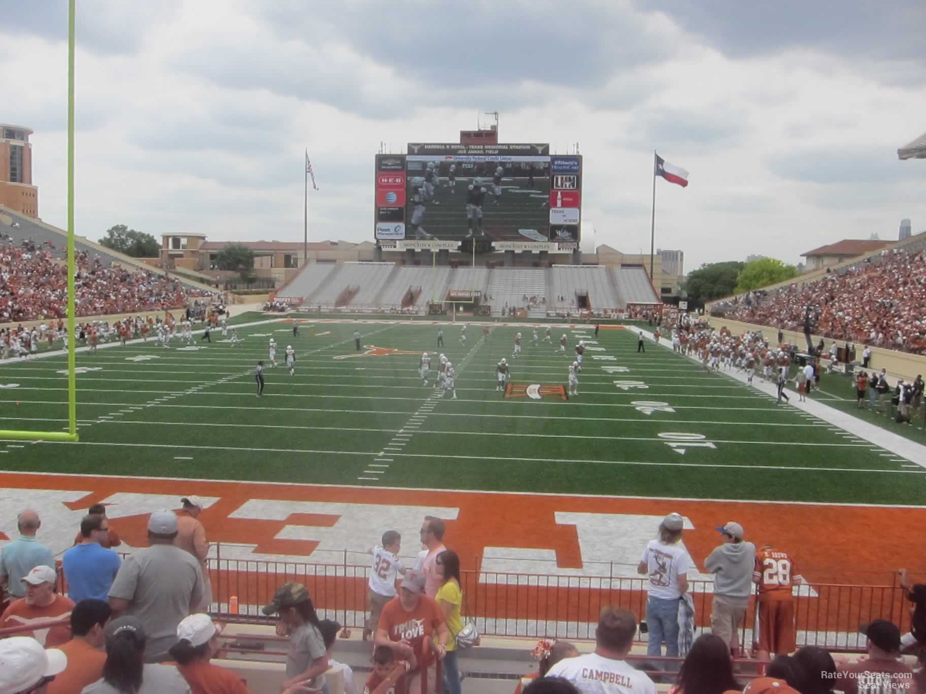 section 15, row 11 seat view  - dkr-texas memorial stadium