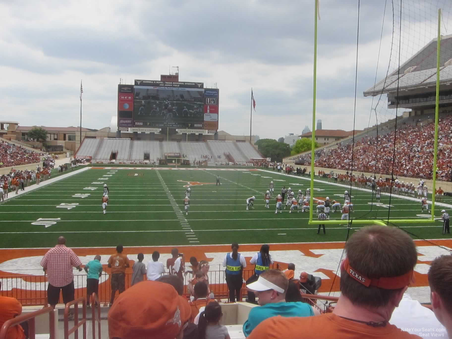 section 16, row 11 seat view  - dkr-texas memorial stadium