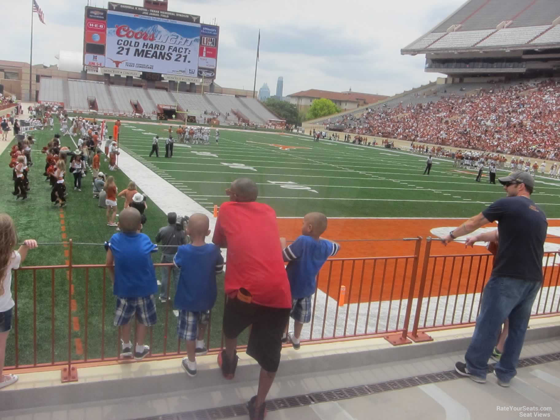 section 17, row 2 seat view  - dkr-texas memorial stadium