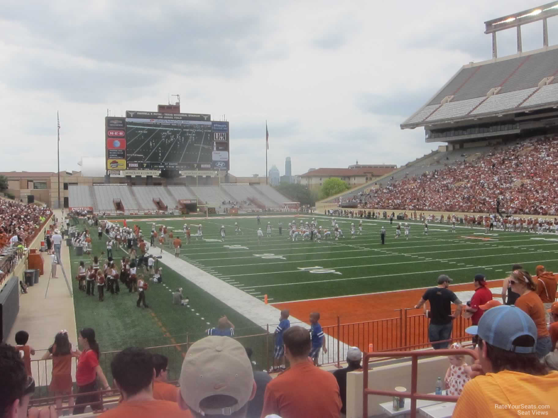 section 18, row 11 seat view  - dkr-texas memorial stadium