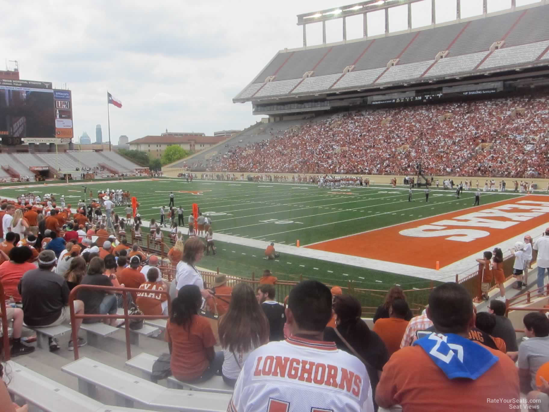 section 25, row 11 seat view  - dkr-texas memorial stadium