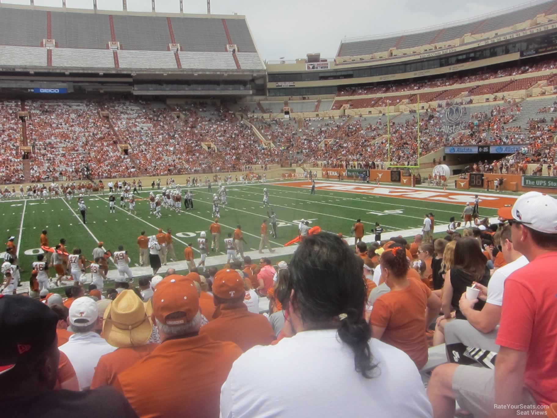 section 28, row 18 seat view  - dkr-texas memorial stadium