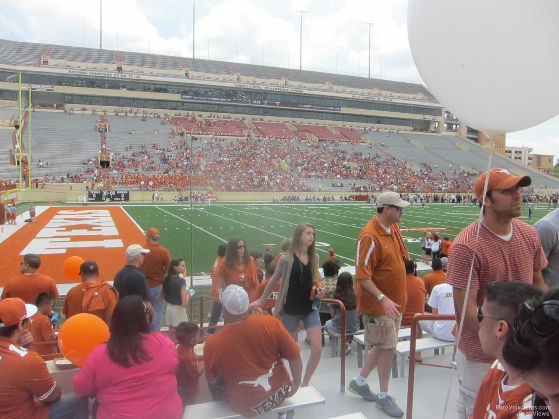 section 7, row 11 seat view  - dkr-texas memorial stadium
