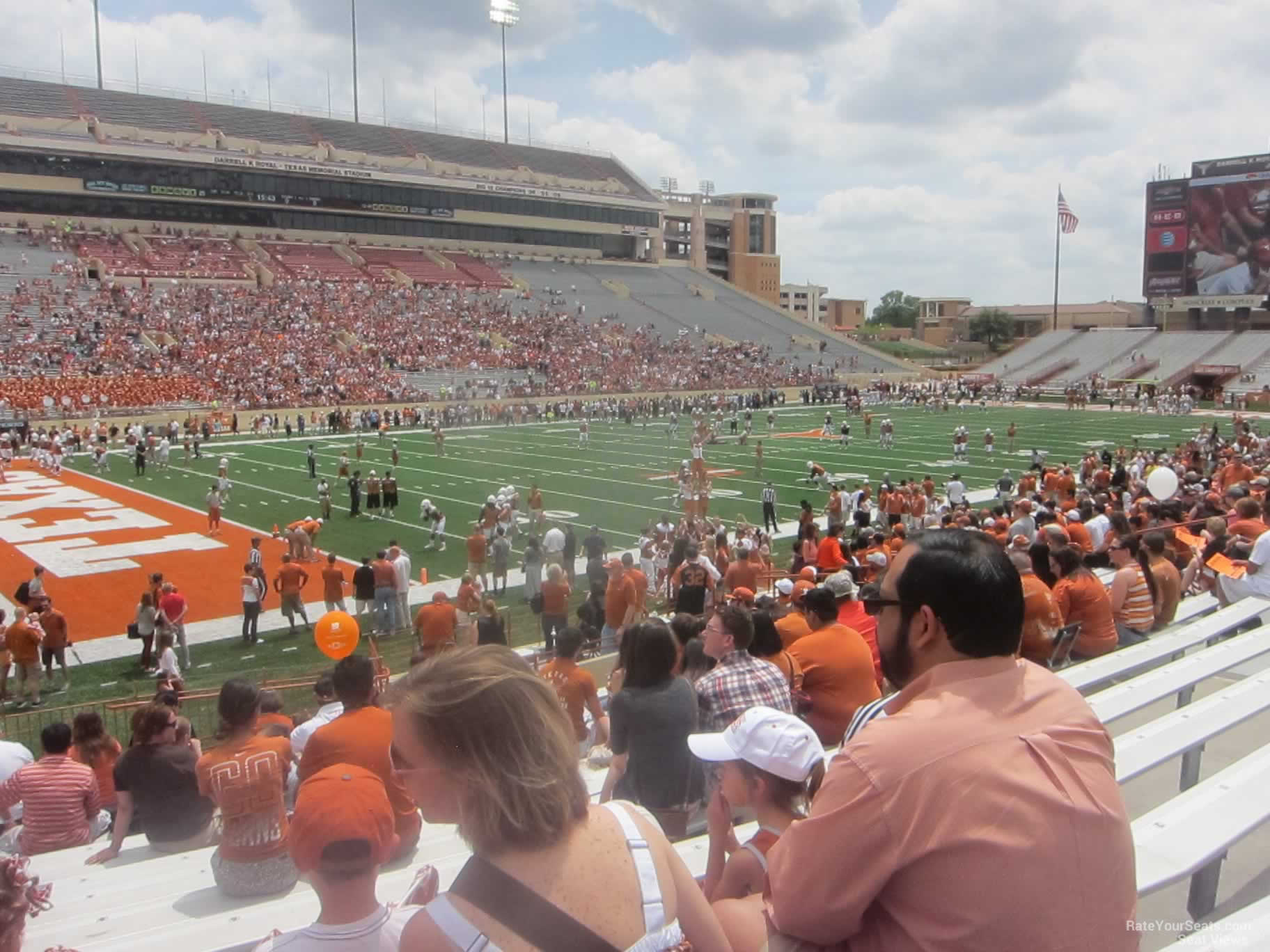section 8, row 16 seat view  - dkr-texas memorial stadium