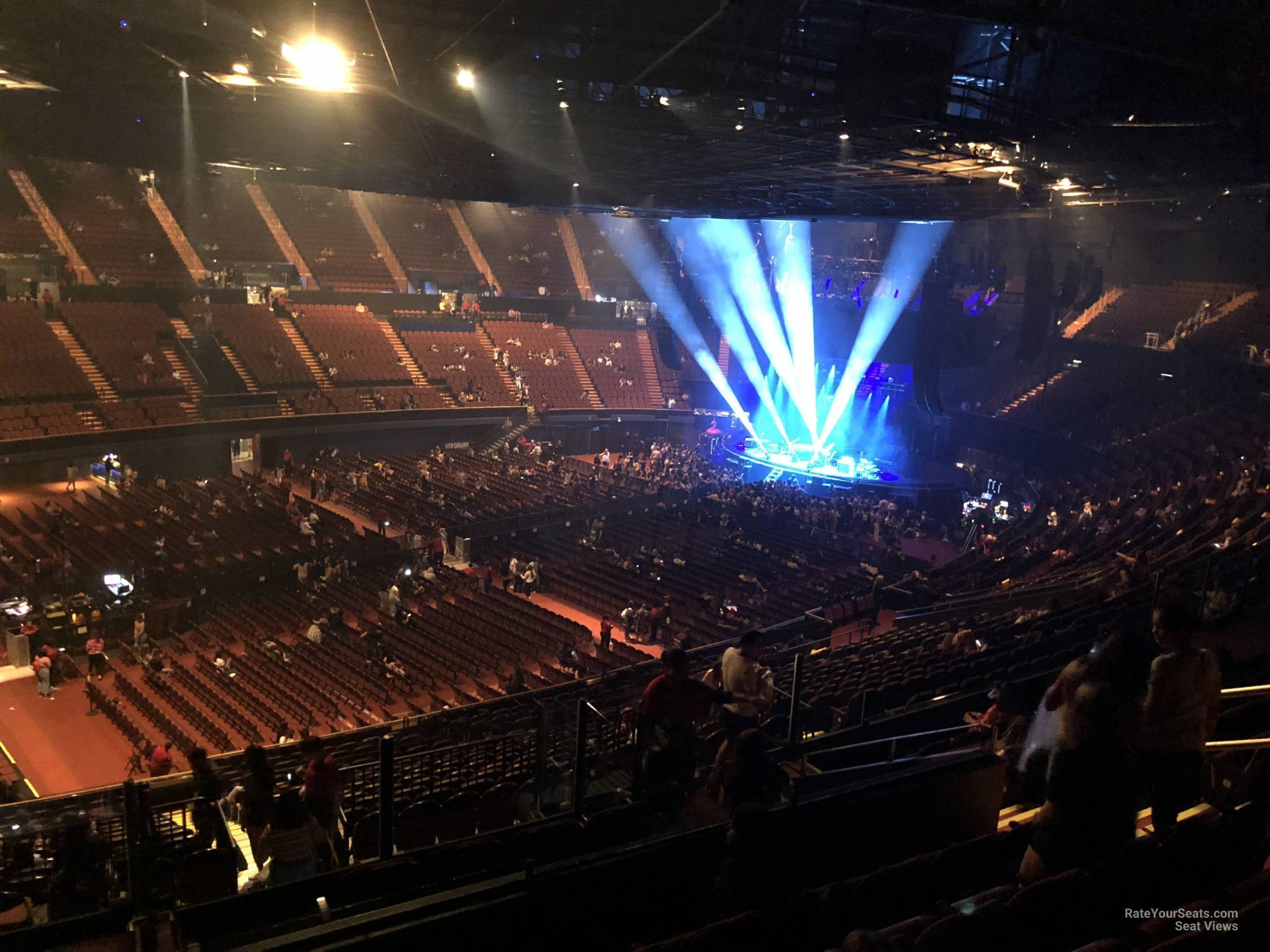 section 206, row 10 seat view  - kia forum