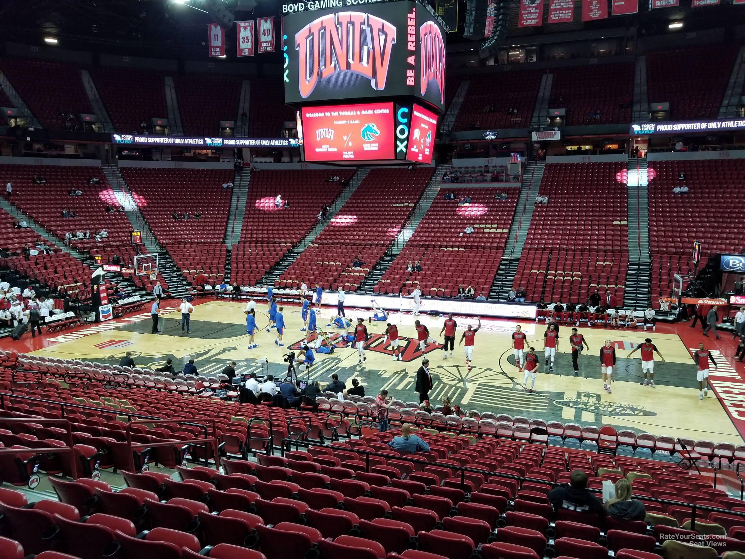 Thomas And Mack Center Seating Chart