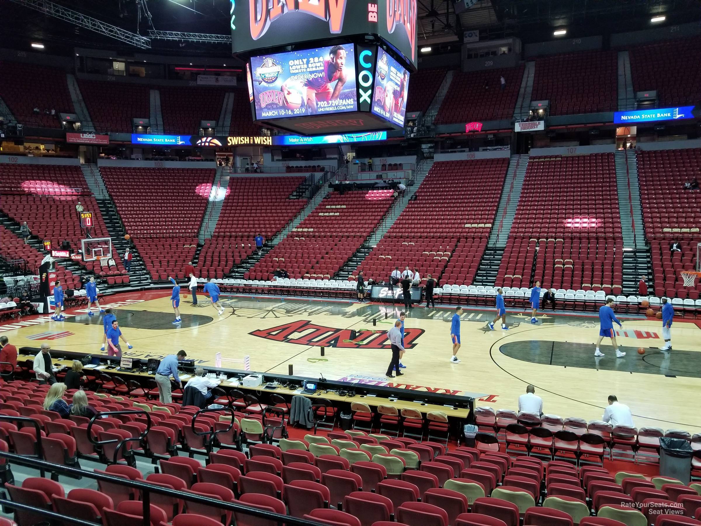 Thomas And Mack Center Seating Chart