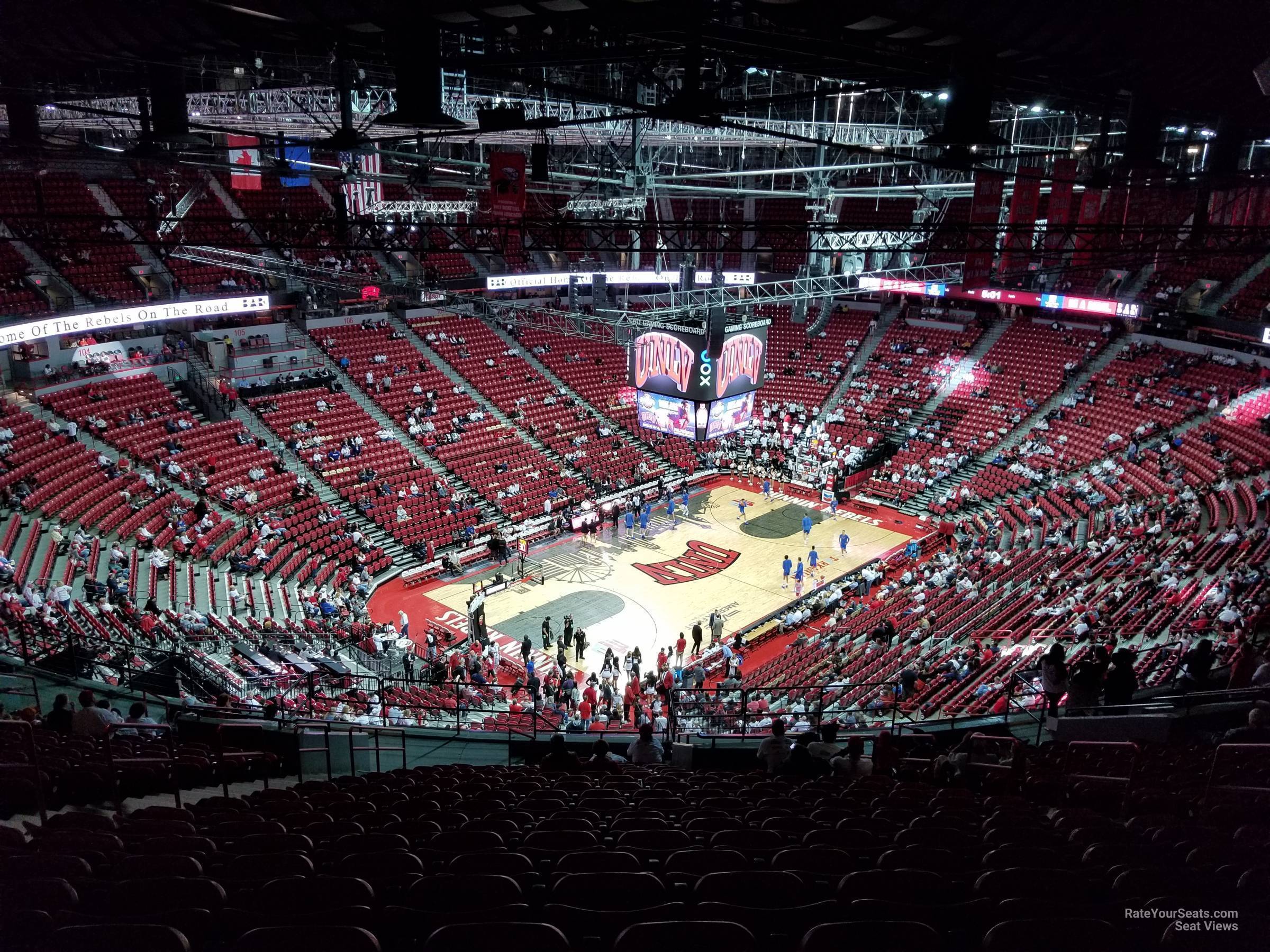 section 232, row t seat view  - thomas and mack center