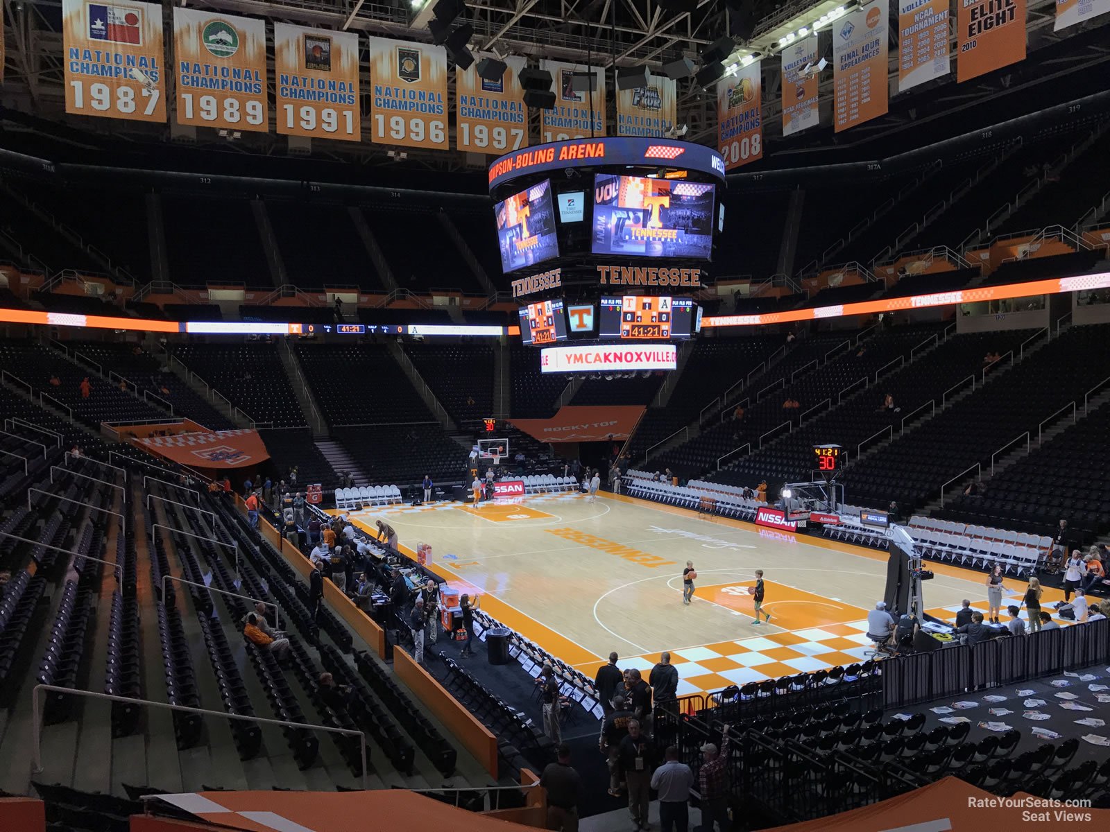view from Section 100 