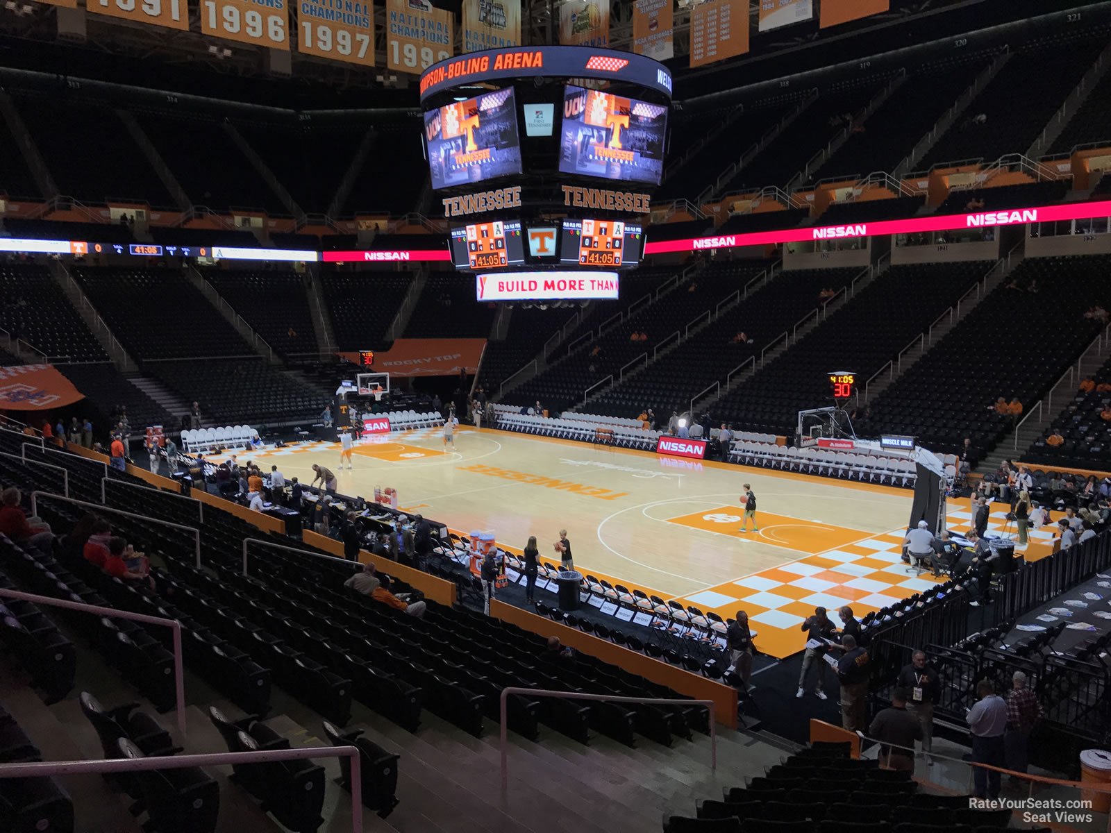 section 101, row 17 seat view  - thompson-boling arena