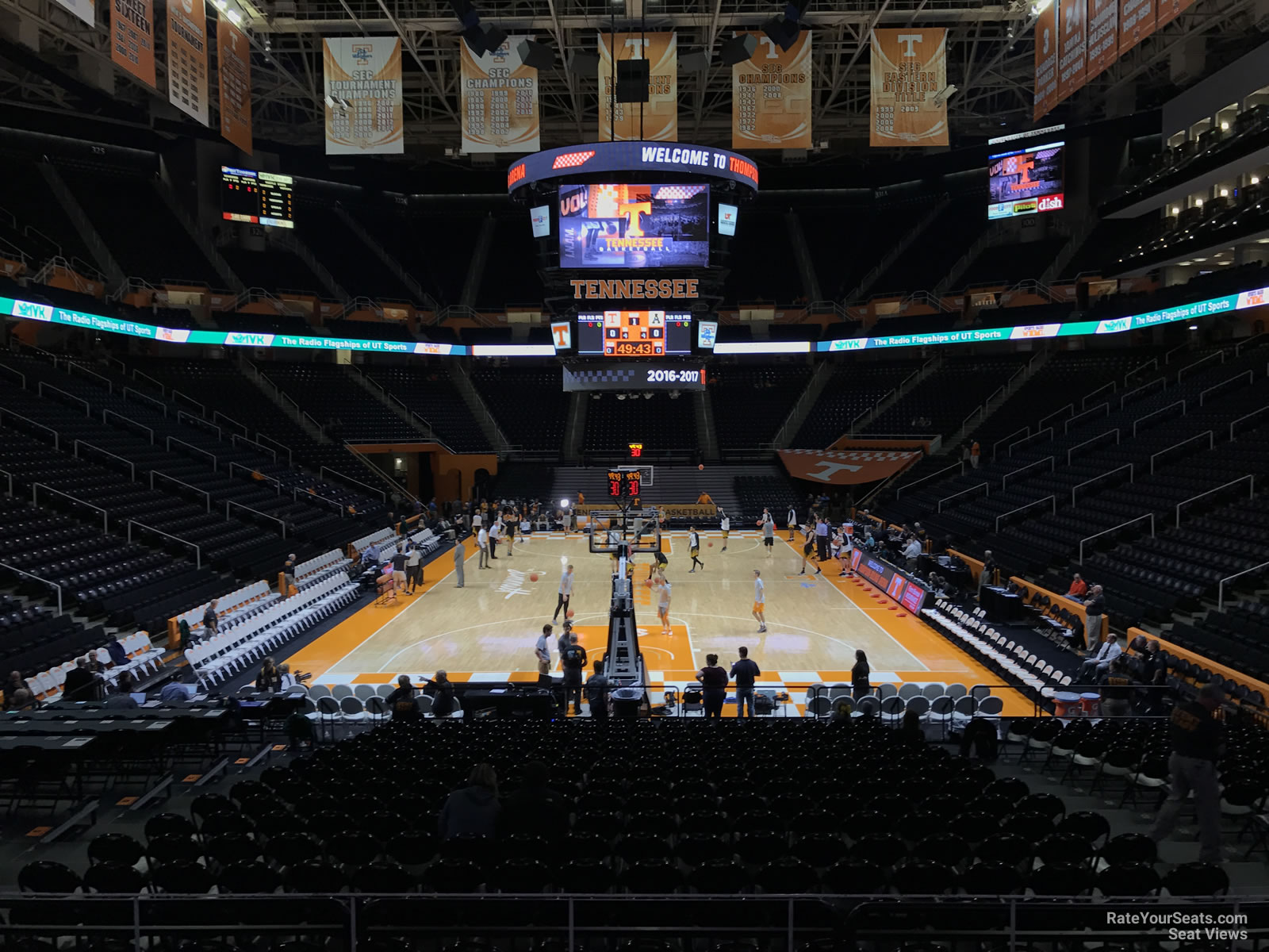 section 113, row 17 seat view  - thompson-boling arena