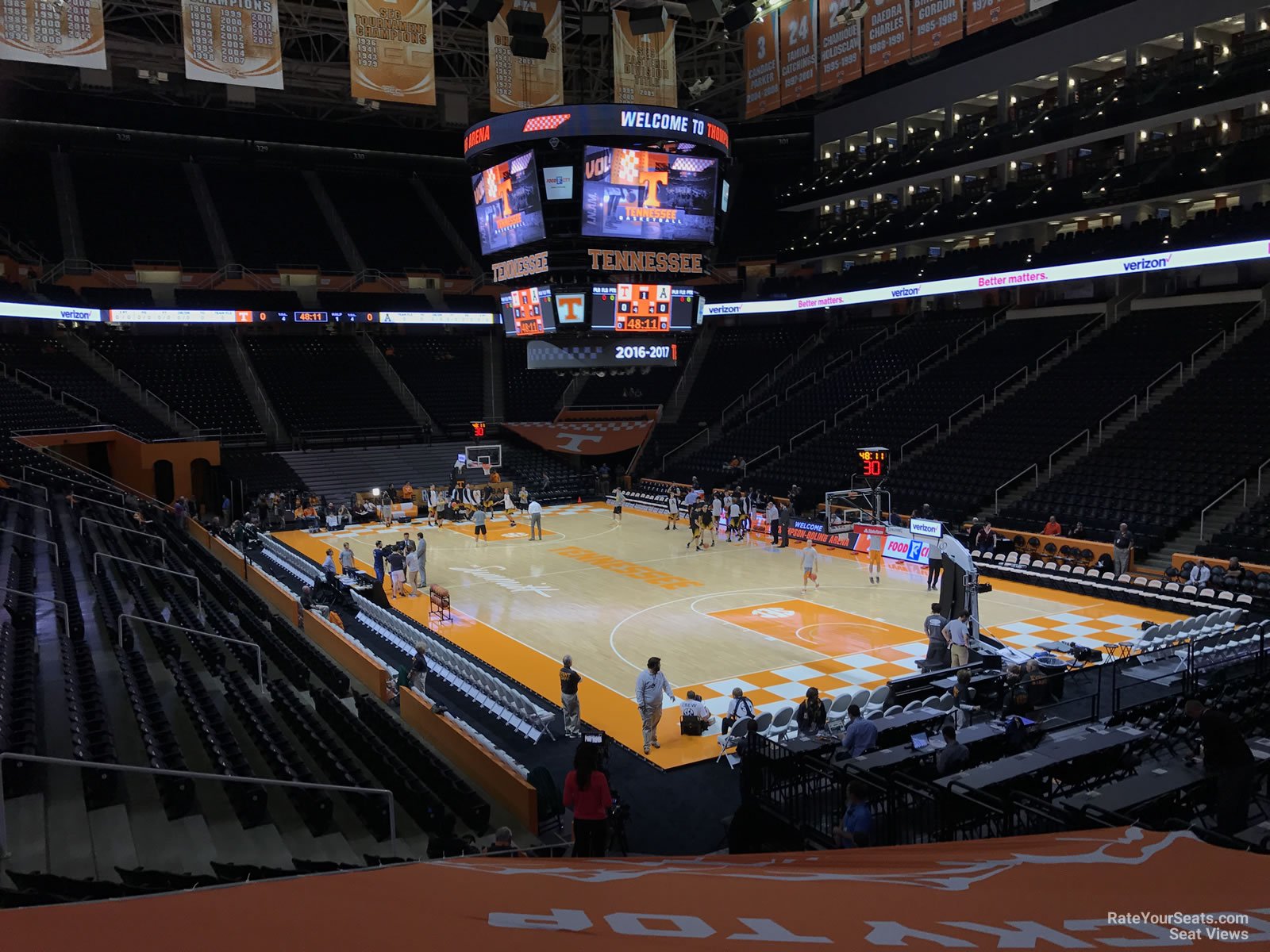 section 116, row 17 seat view  - thompson-boling arena