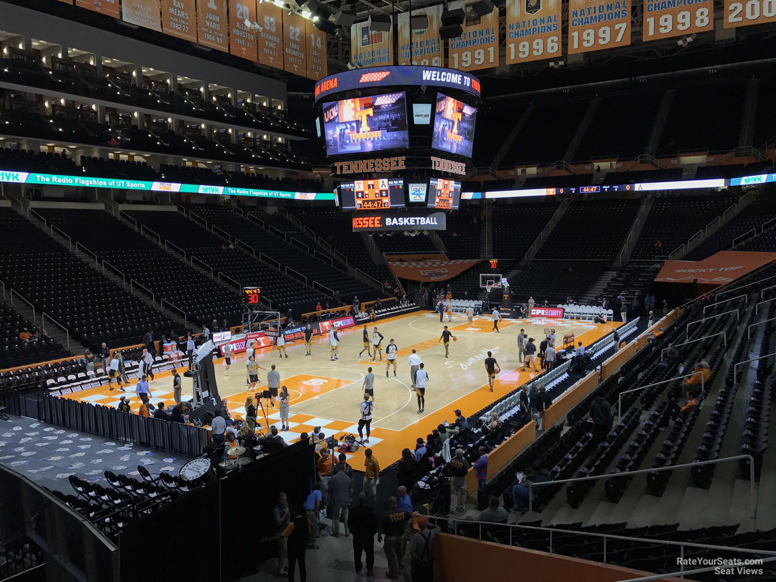 section 126, row 17 seat view  for basketball - thompson-boling arena