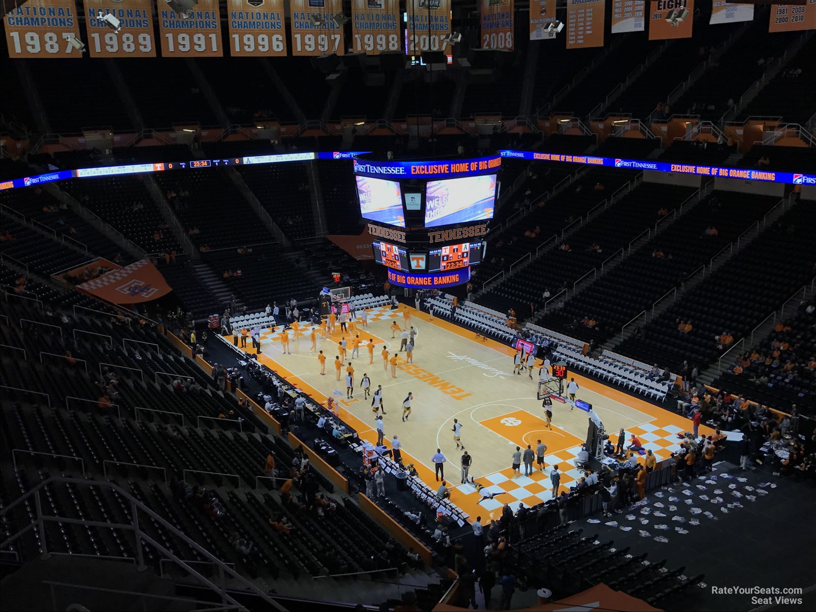section 300, row 7 seat view  - thompson-boling arena