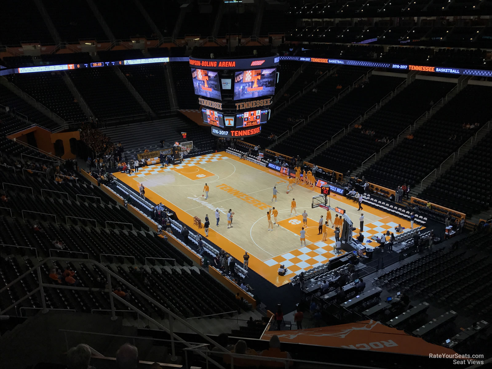 section 316, row 7 seat view  for basketball - thompson-boling arena