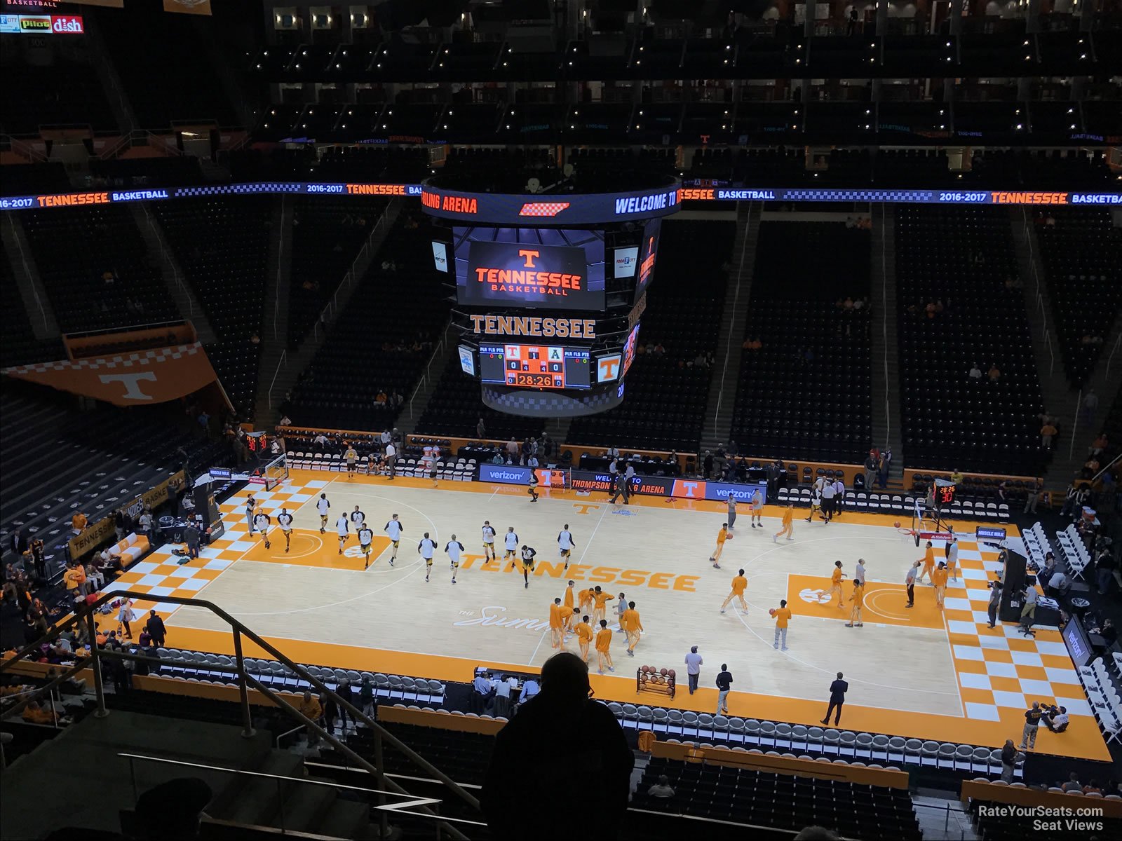 section 320, row 7 seat view  - thompson-boling arena
