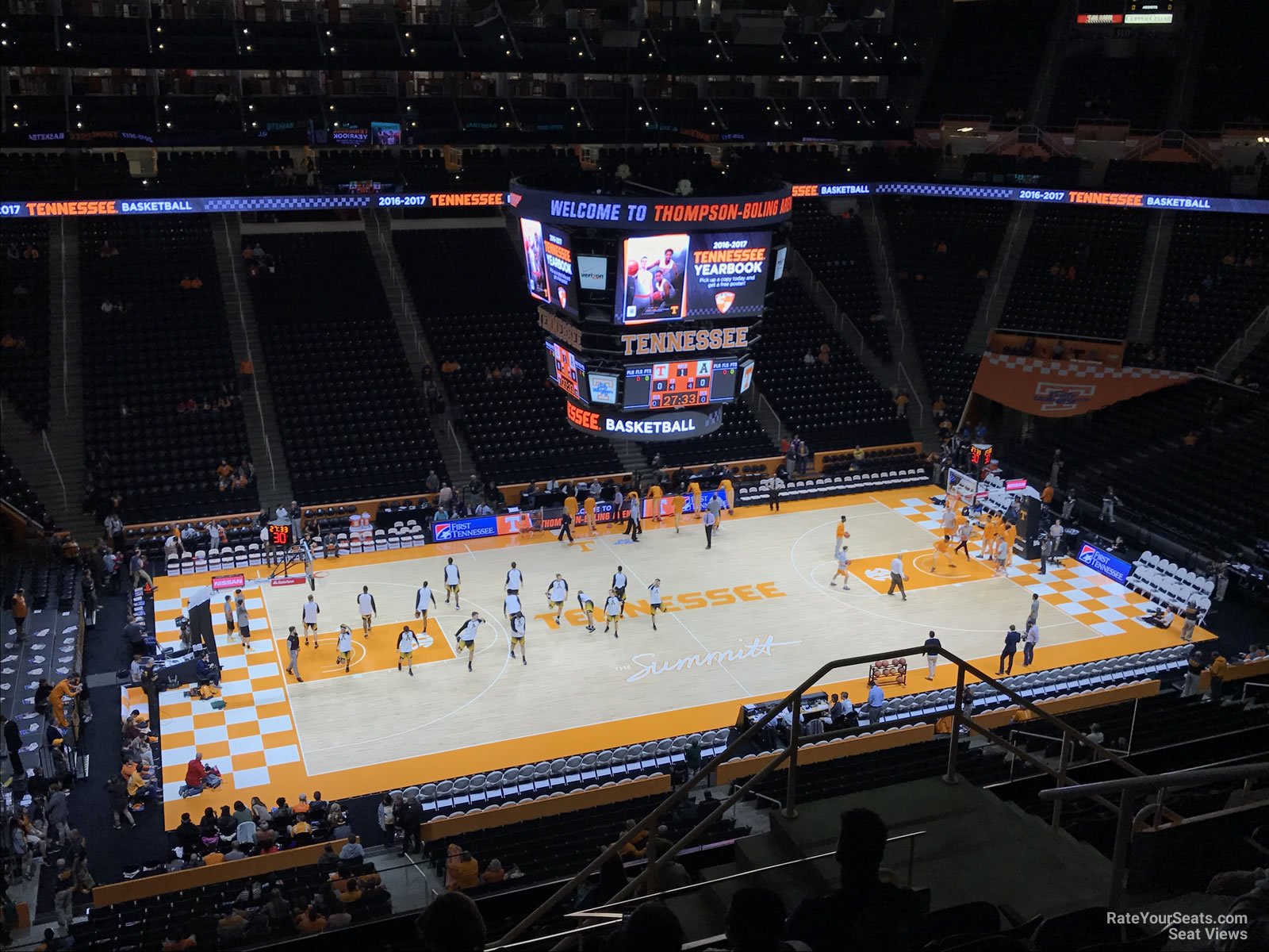 section 323, row 7 seat view  for basketball - thompson-boling arena