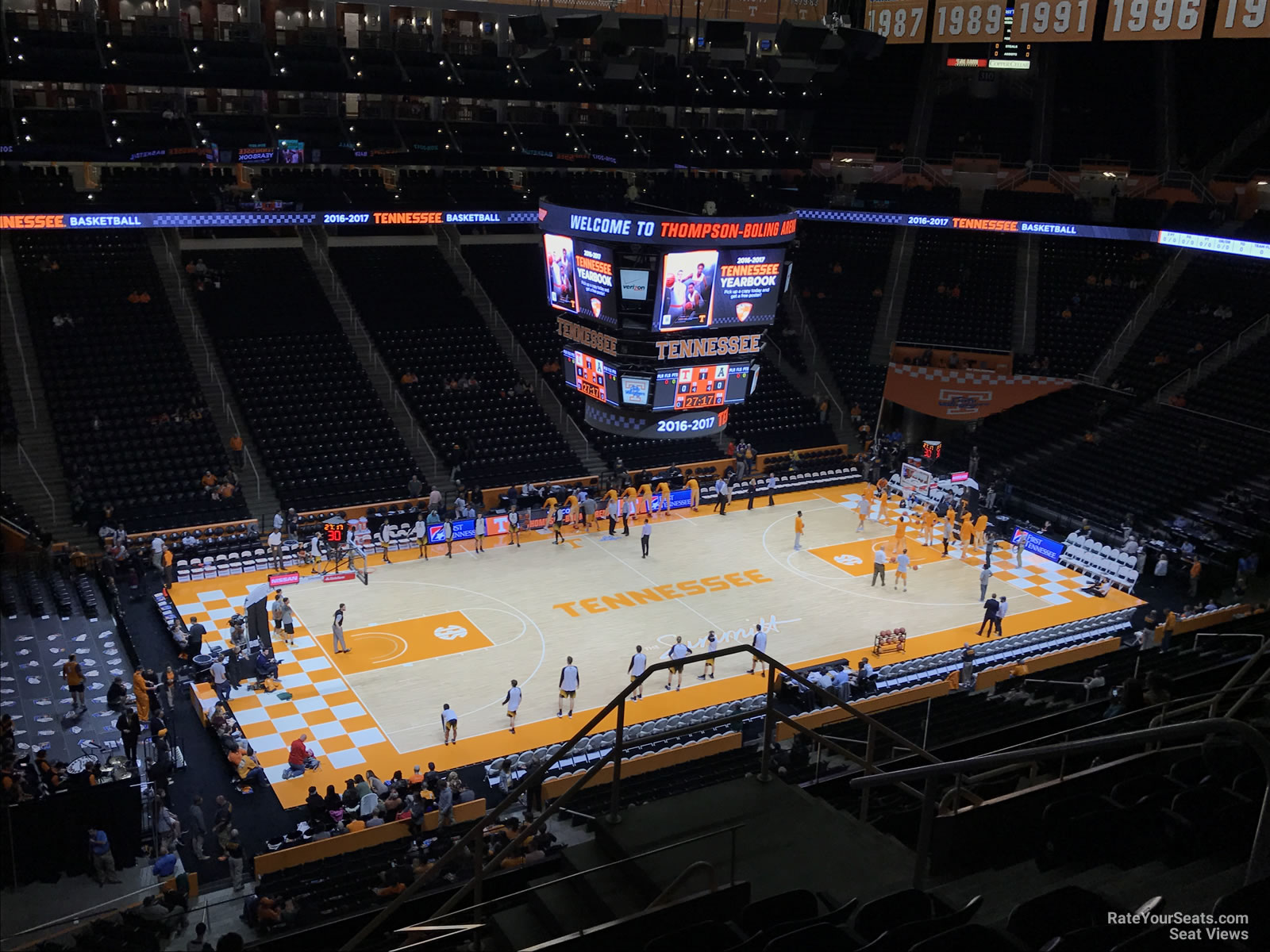 section 324, row 7 seat view  for basketball - thompson-boling arena
