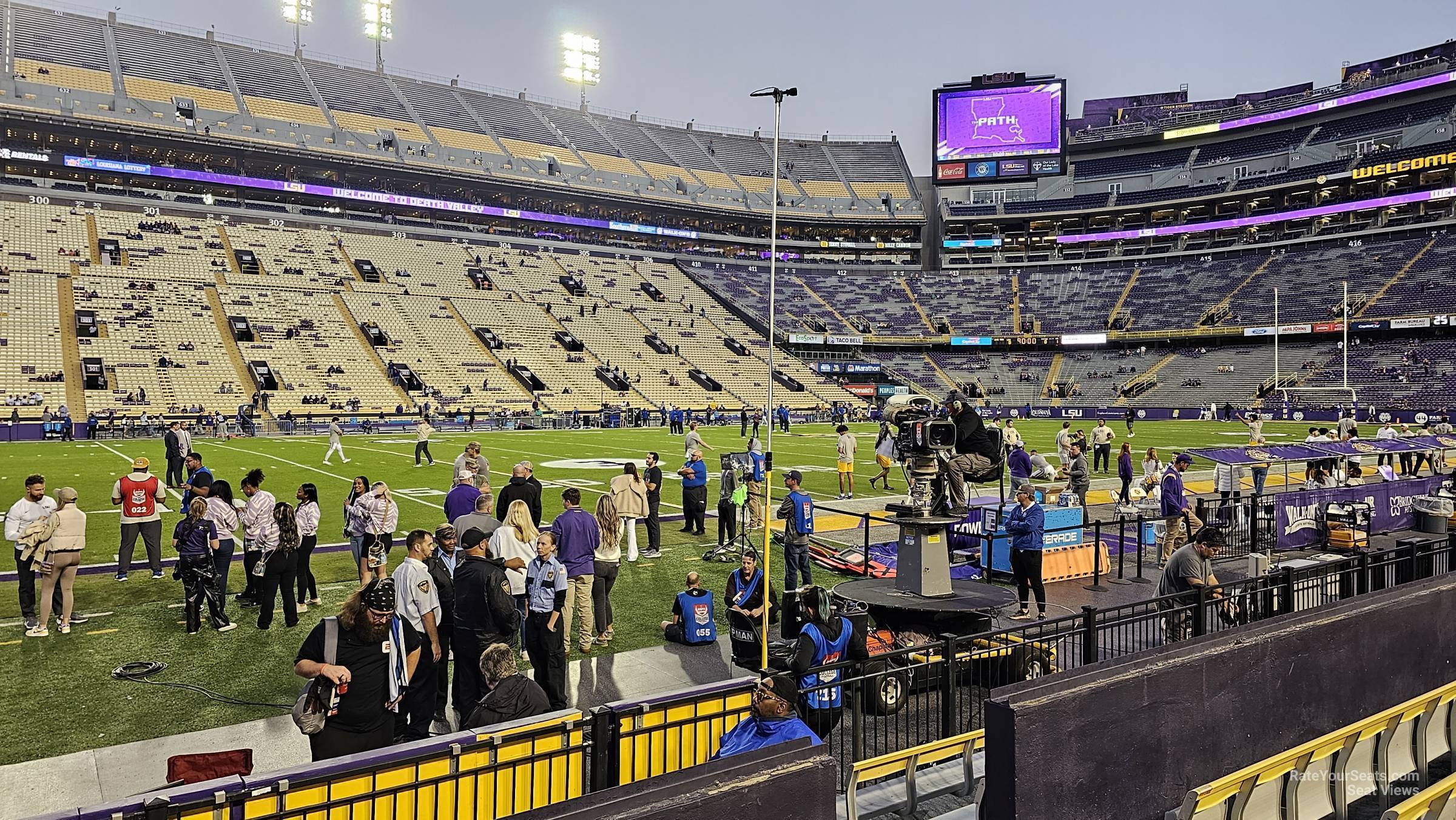 section 106, row 7 seat view for football - tiger stadium