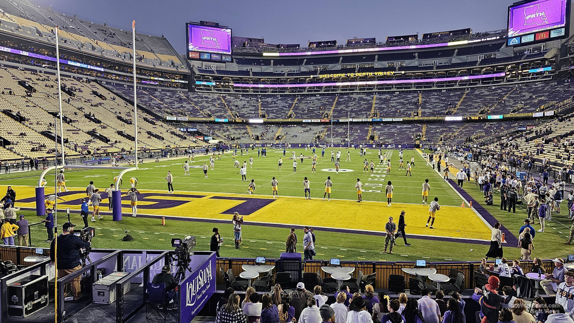 section 204, row 13 seat view  - tiger stadium