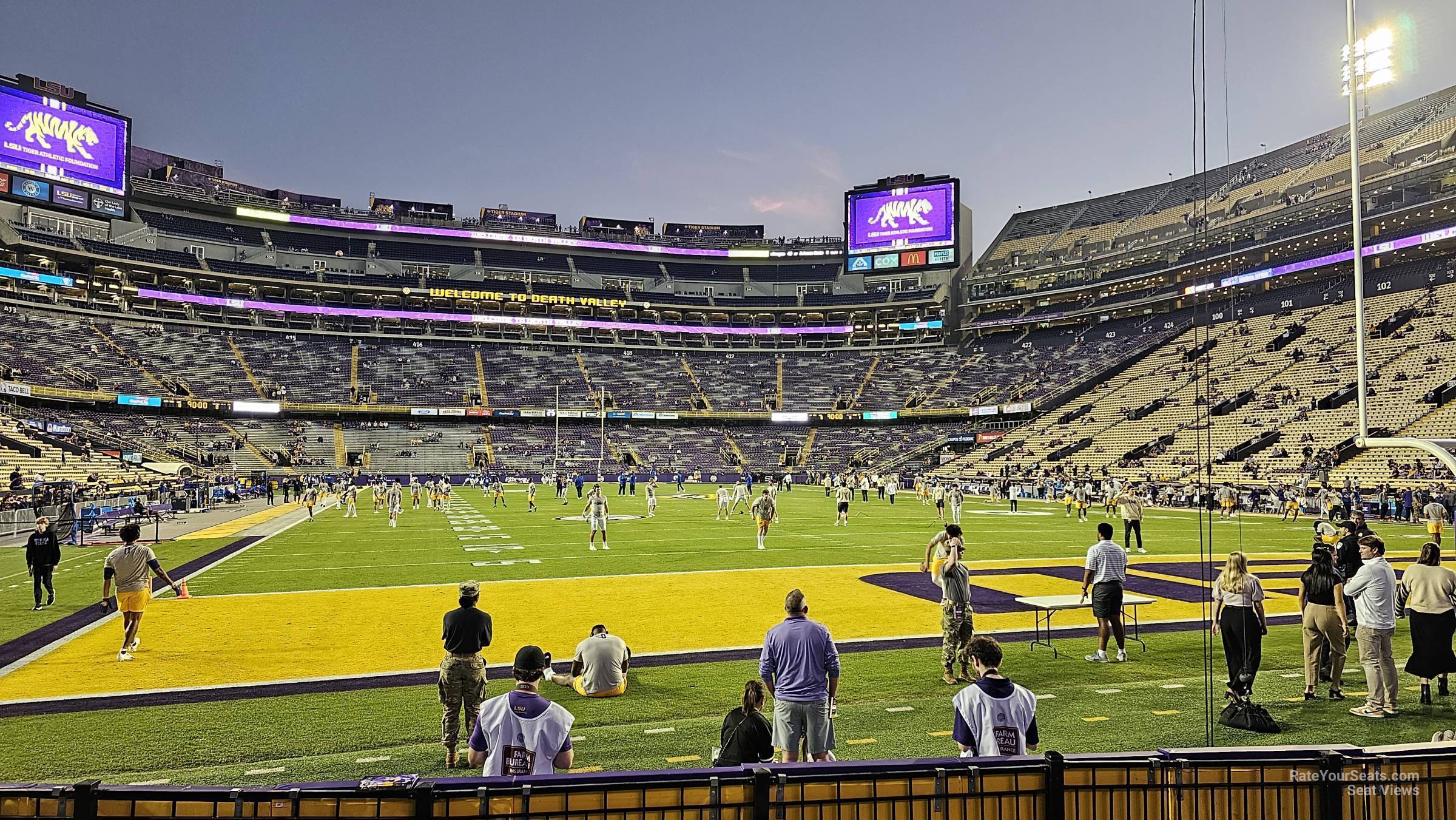 section 207, row 5 seat view  for football - tiger stadium