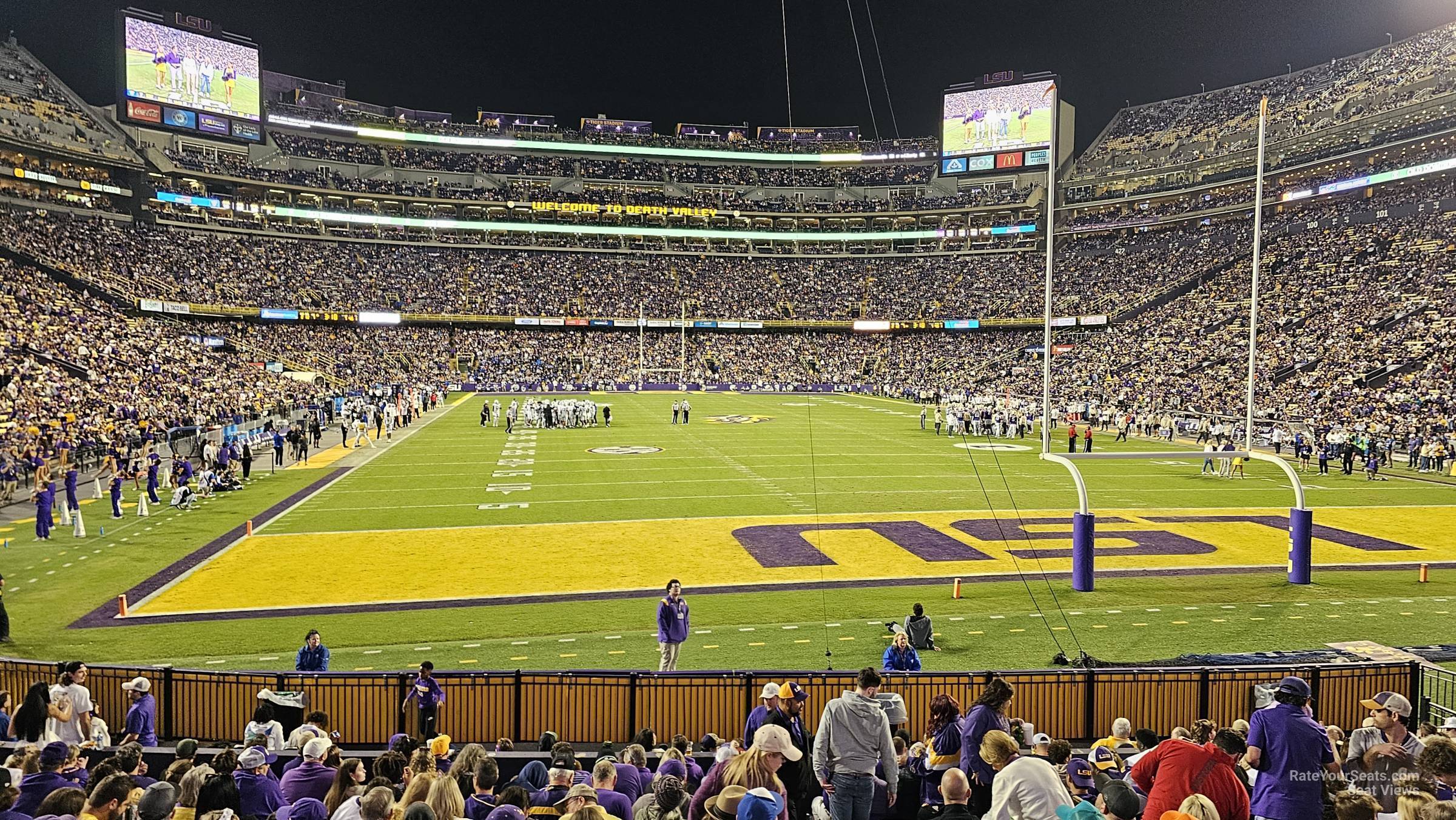 section 215, row 1 seat view  - tiger stadium