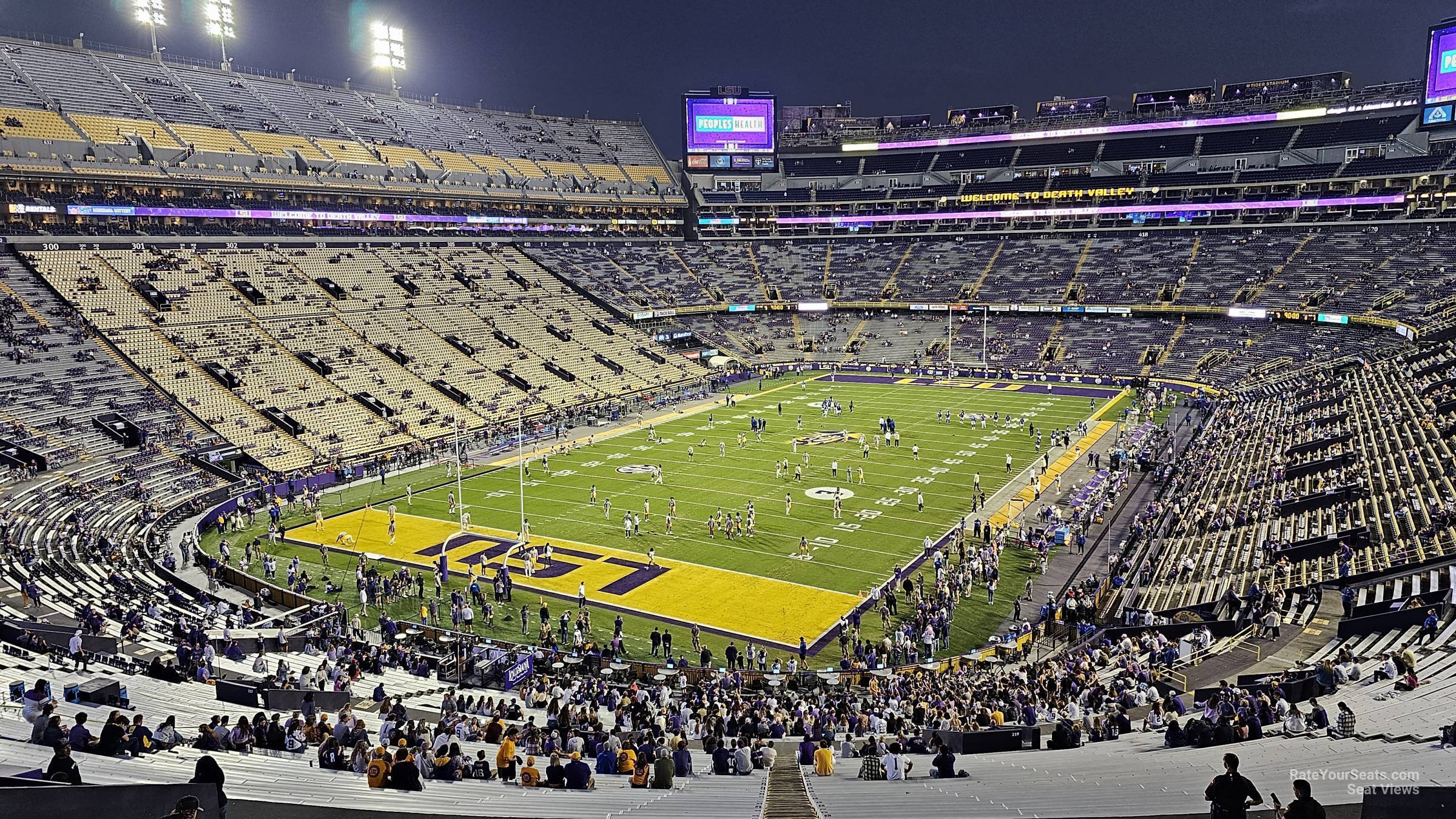 section 228, row 18 seat view for football - tiger stadium
