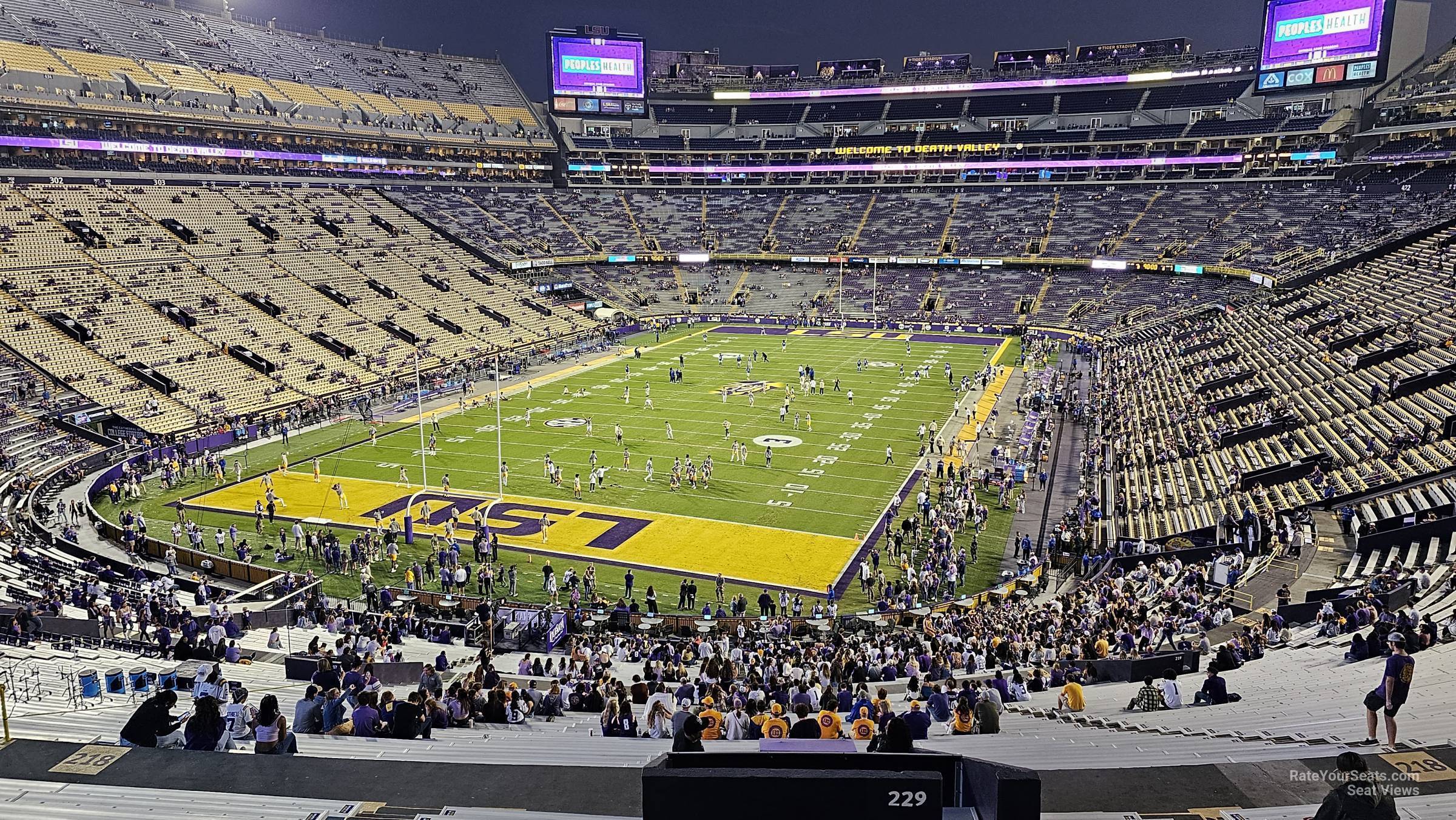 section 229, row 15 seat view  - tiger stadium