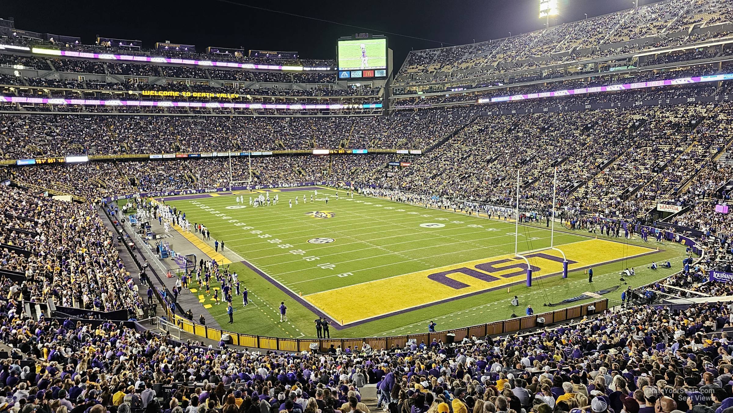 section 238, row 1 seat view  - tiger stadium