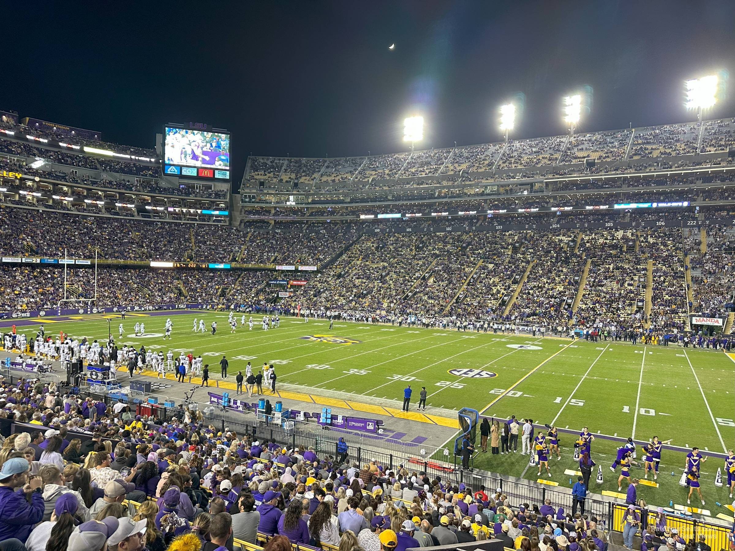 section 300, row 23 seat view  - tiger stadium