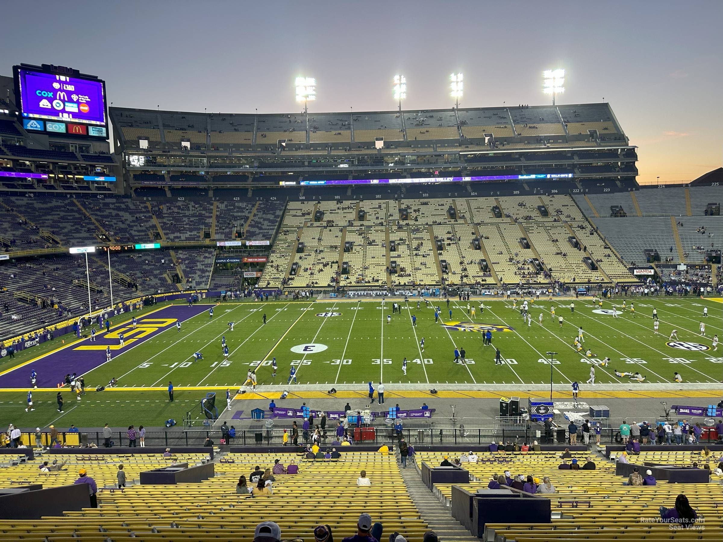 section 304, row 44 seat view  for football - tiger stadium