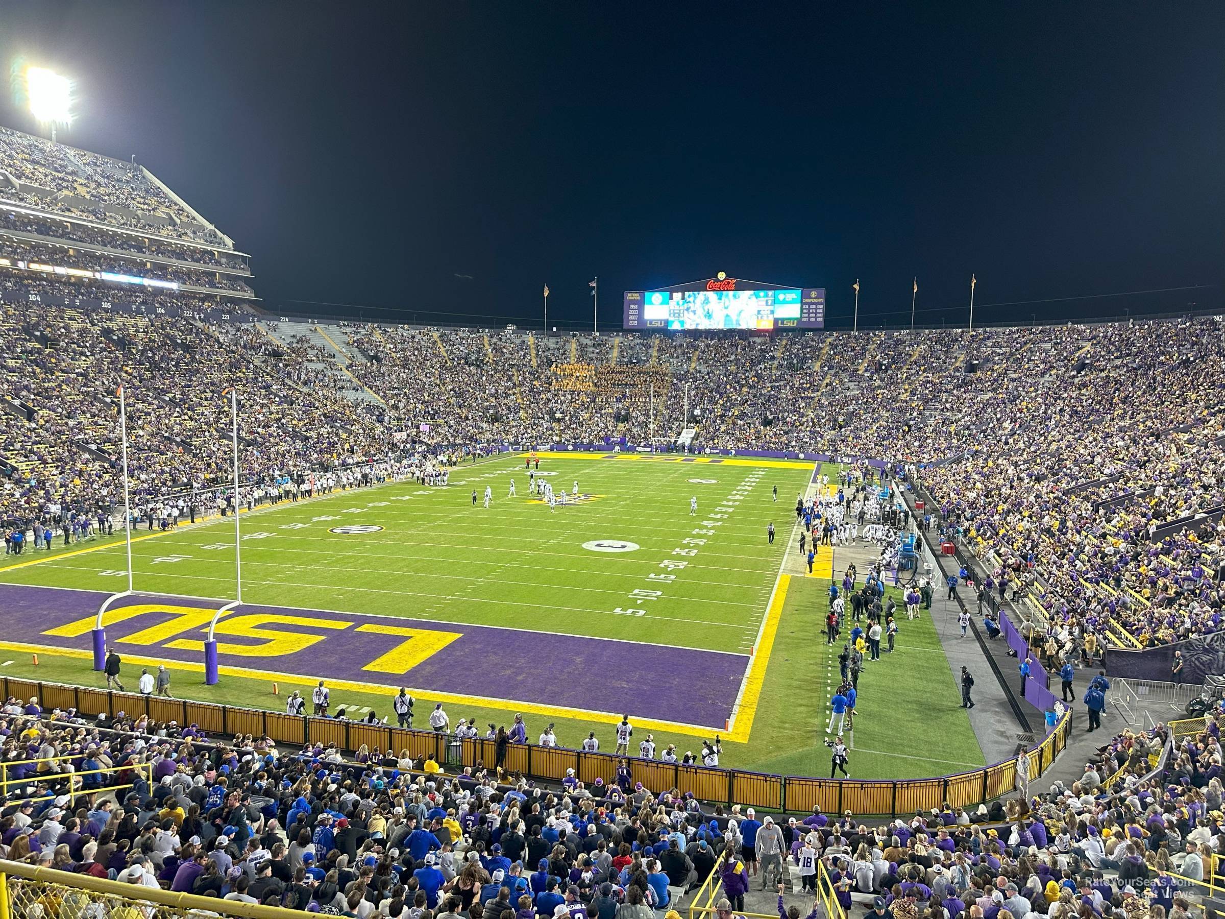 section 415, row 5 seat view  - tiger stadium