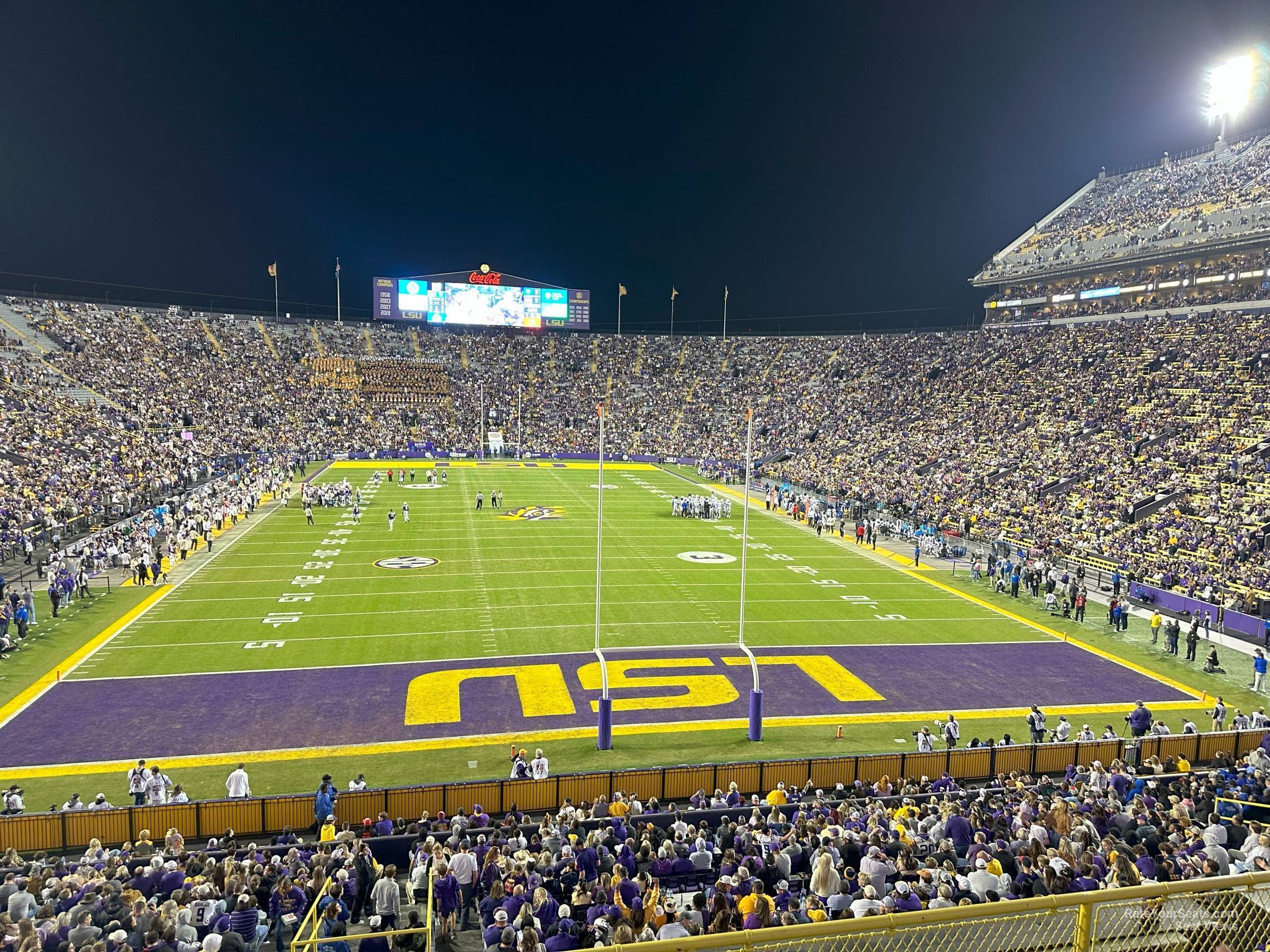section 417, row 5 seat view  - tiger stadium