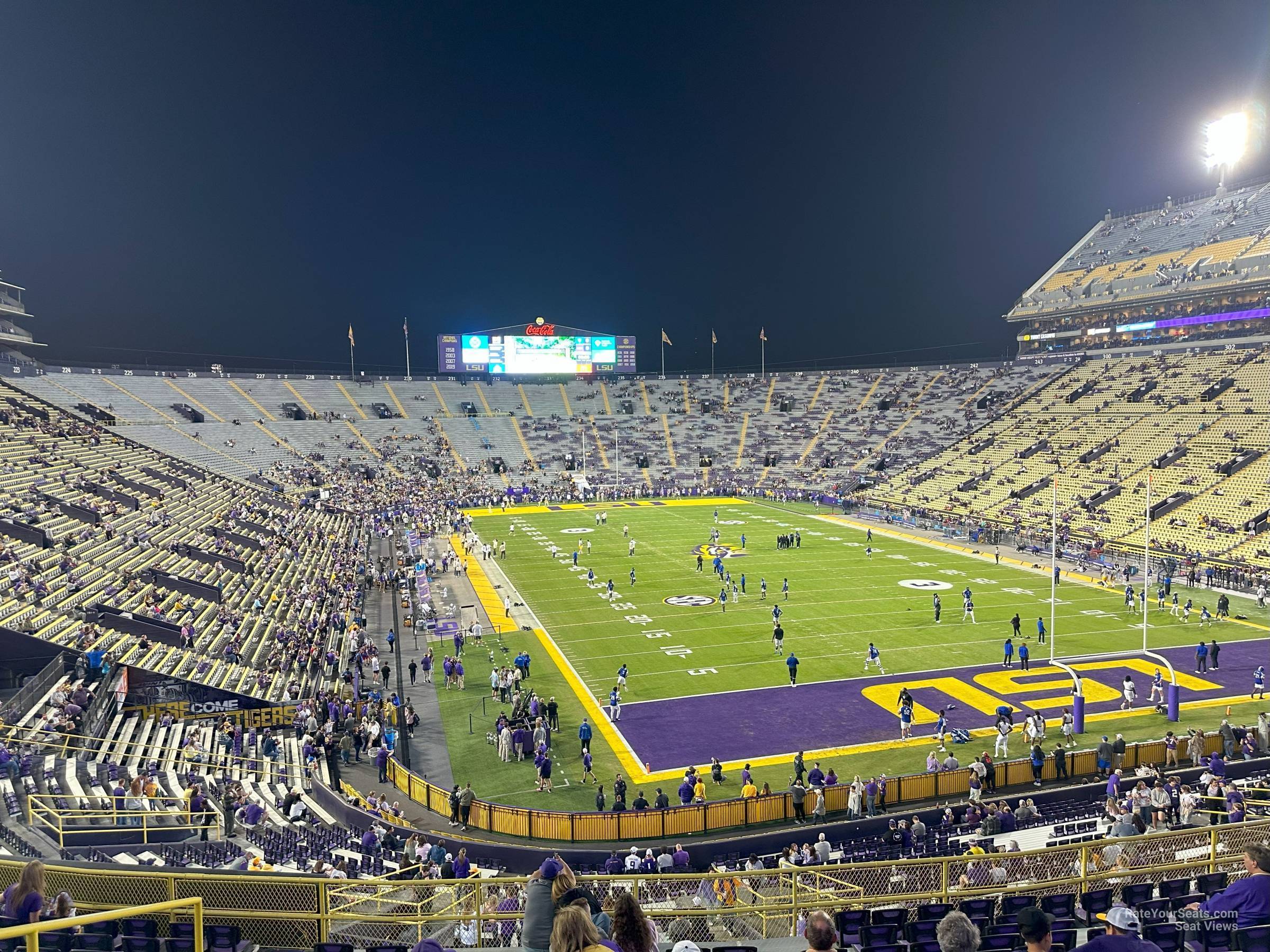 section 419, row 16 seat view  for football - tiger stadium