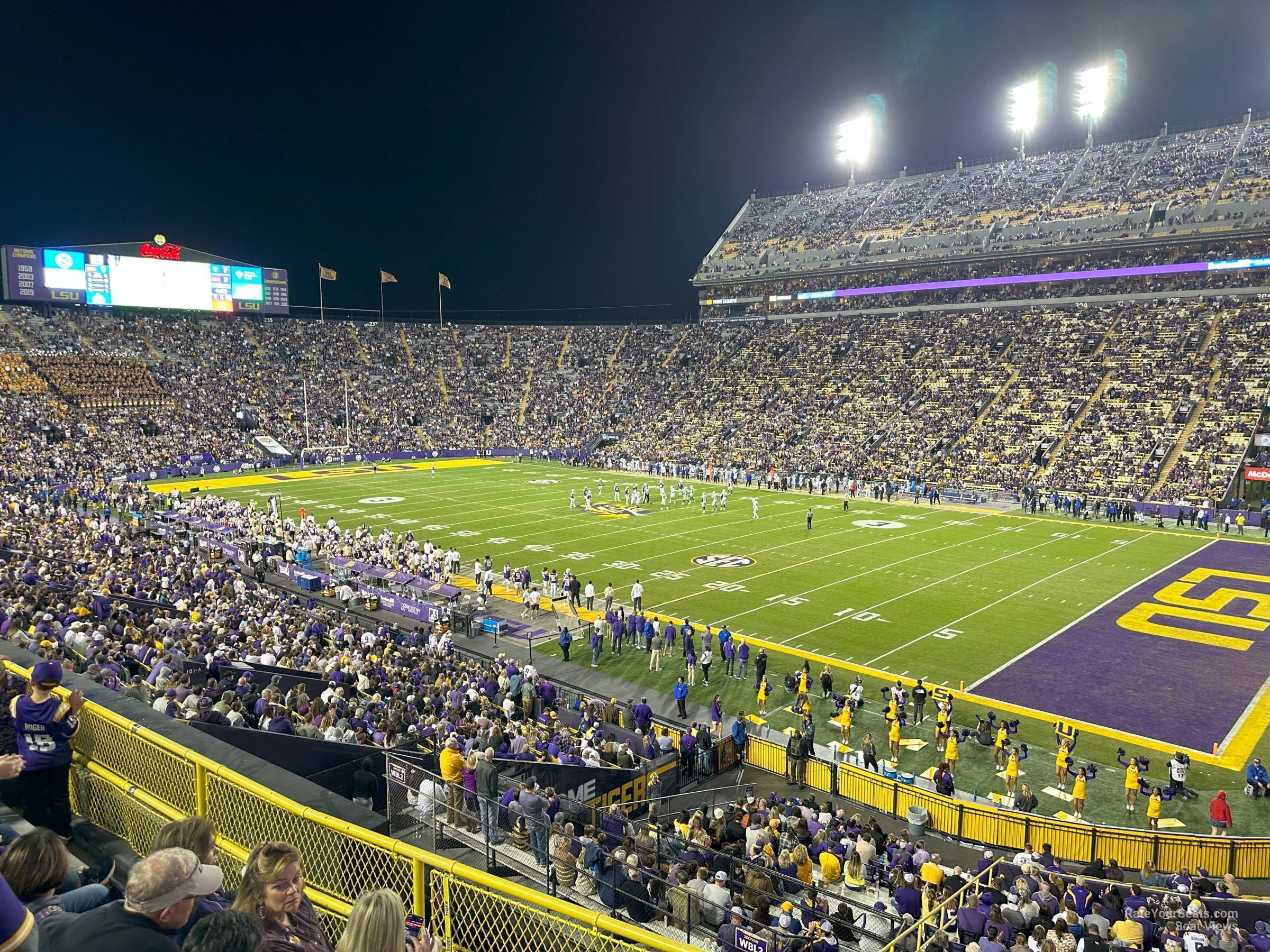 section 422, row 5 seat view  - tiger stadium